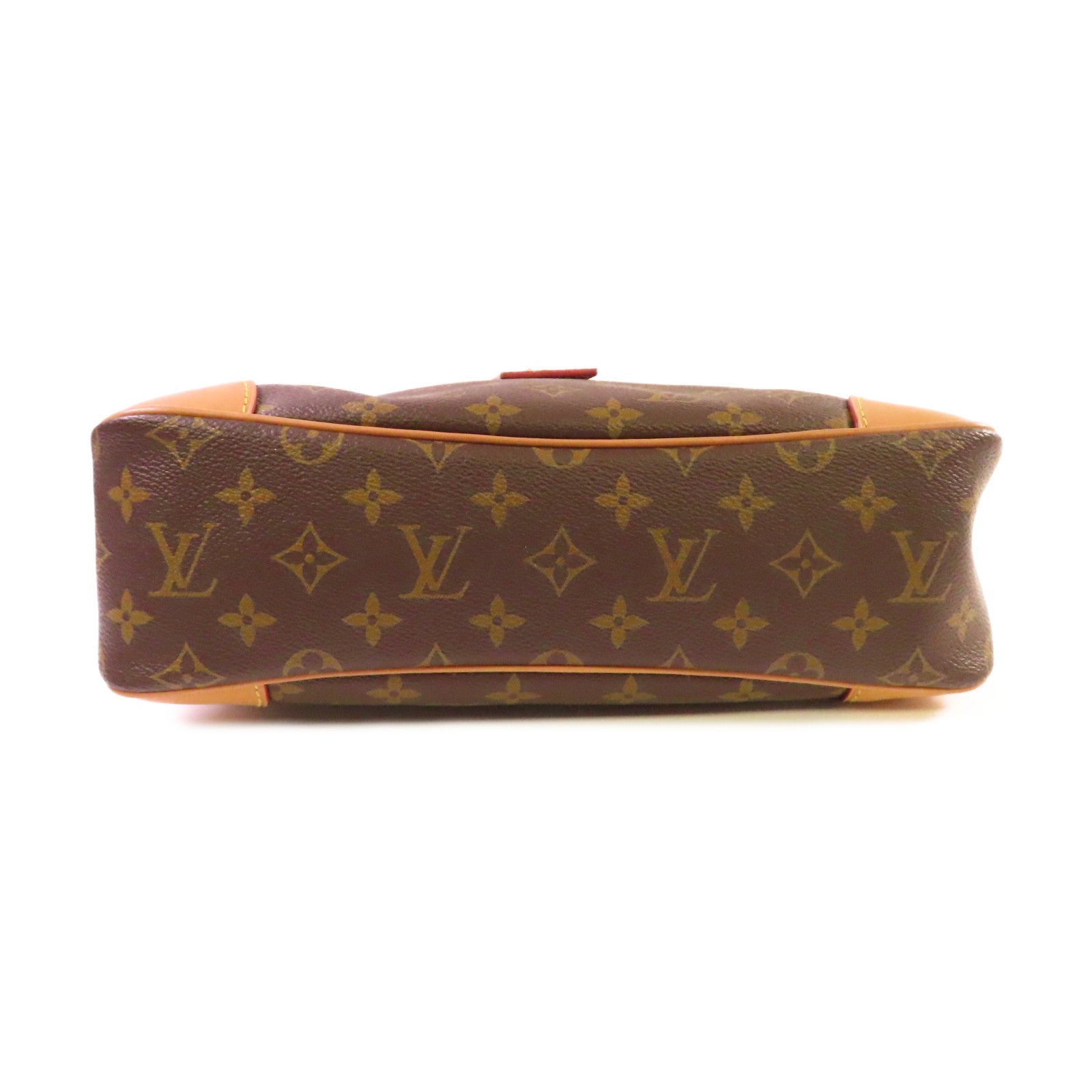 LOUIS VUITTON Monogram Odeon MM Shoulder Bag金扣肩背袋啡色