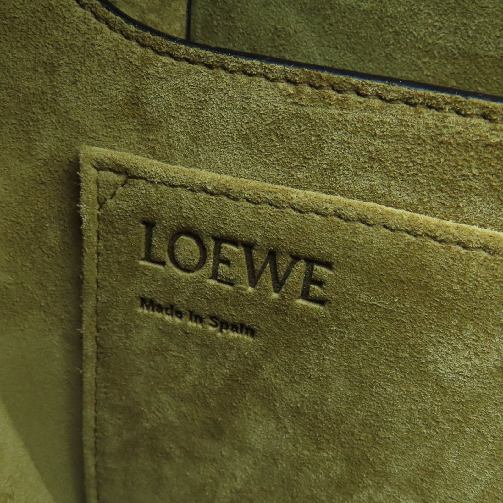 LOEWE 【激減優惠】牛皮皮革Gate Small金扣肩背袋黑色/啡色