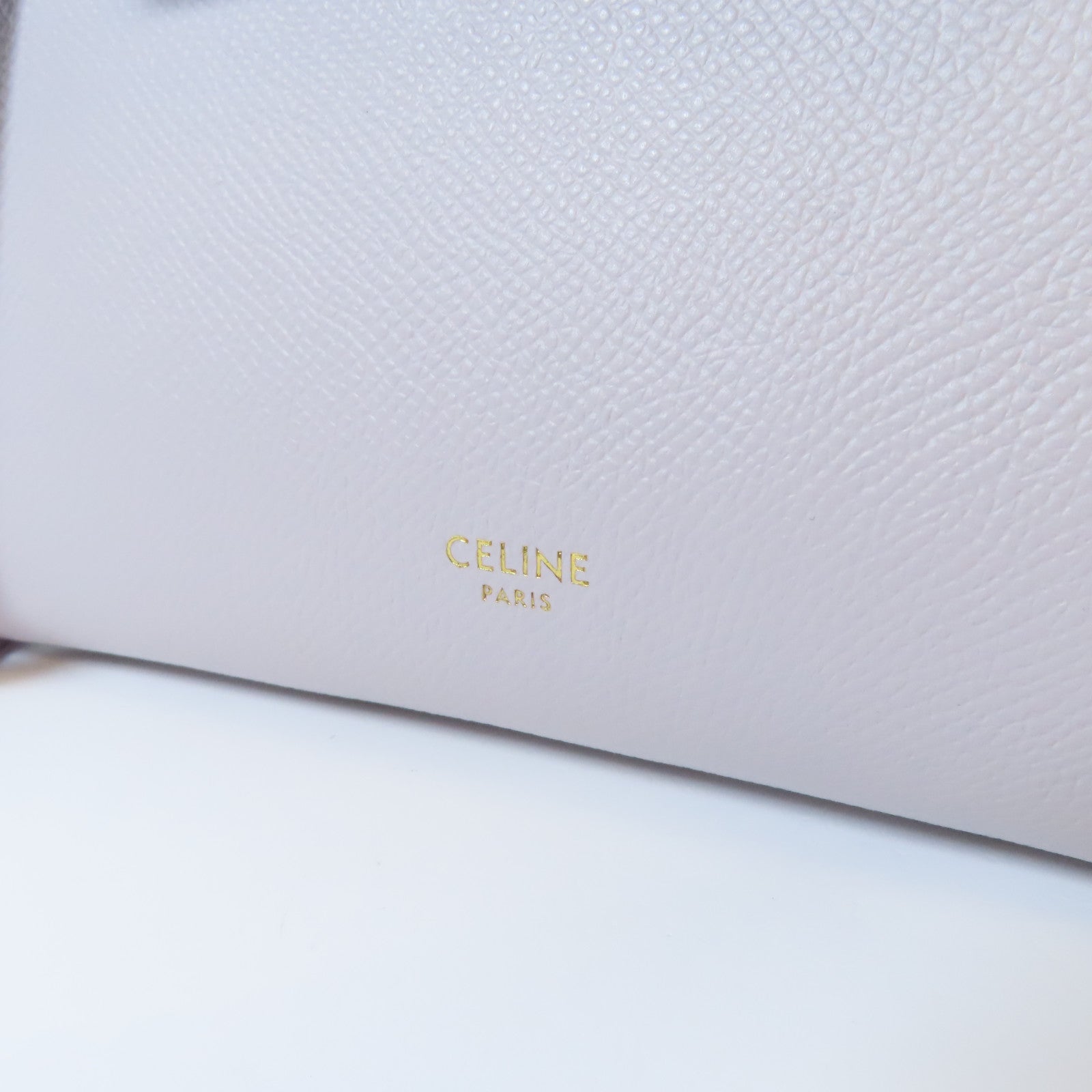 CELINE 牛皮皮革Nano Belt Bag金扣手挽肩背兩用袋紫色