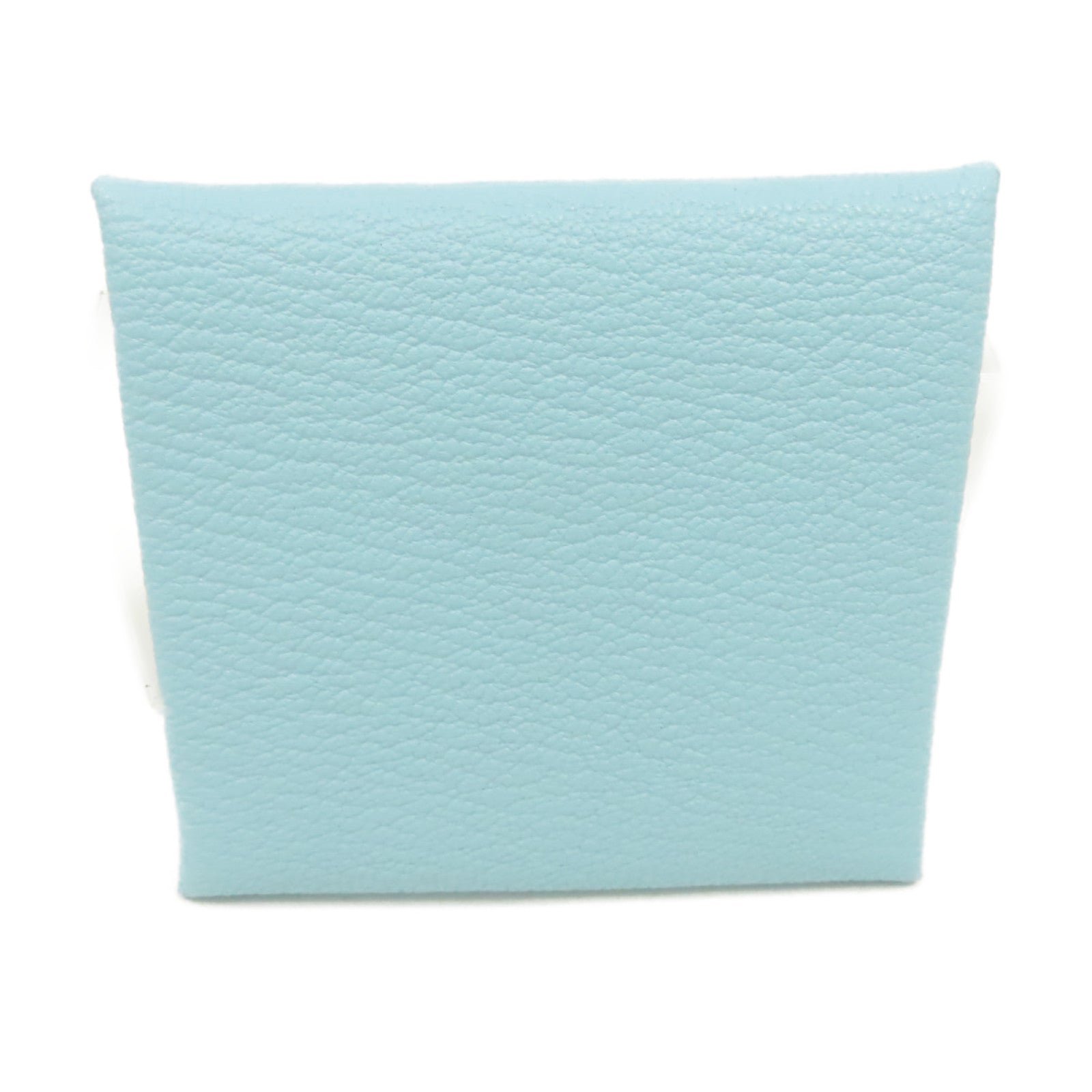 HERMES 【激減優惠】Chevre皮革Bastia Coin Purse銀扣鏈帶包Bleu Zephyr/微風藍色