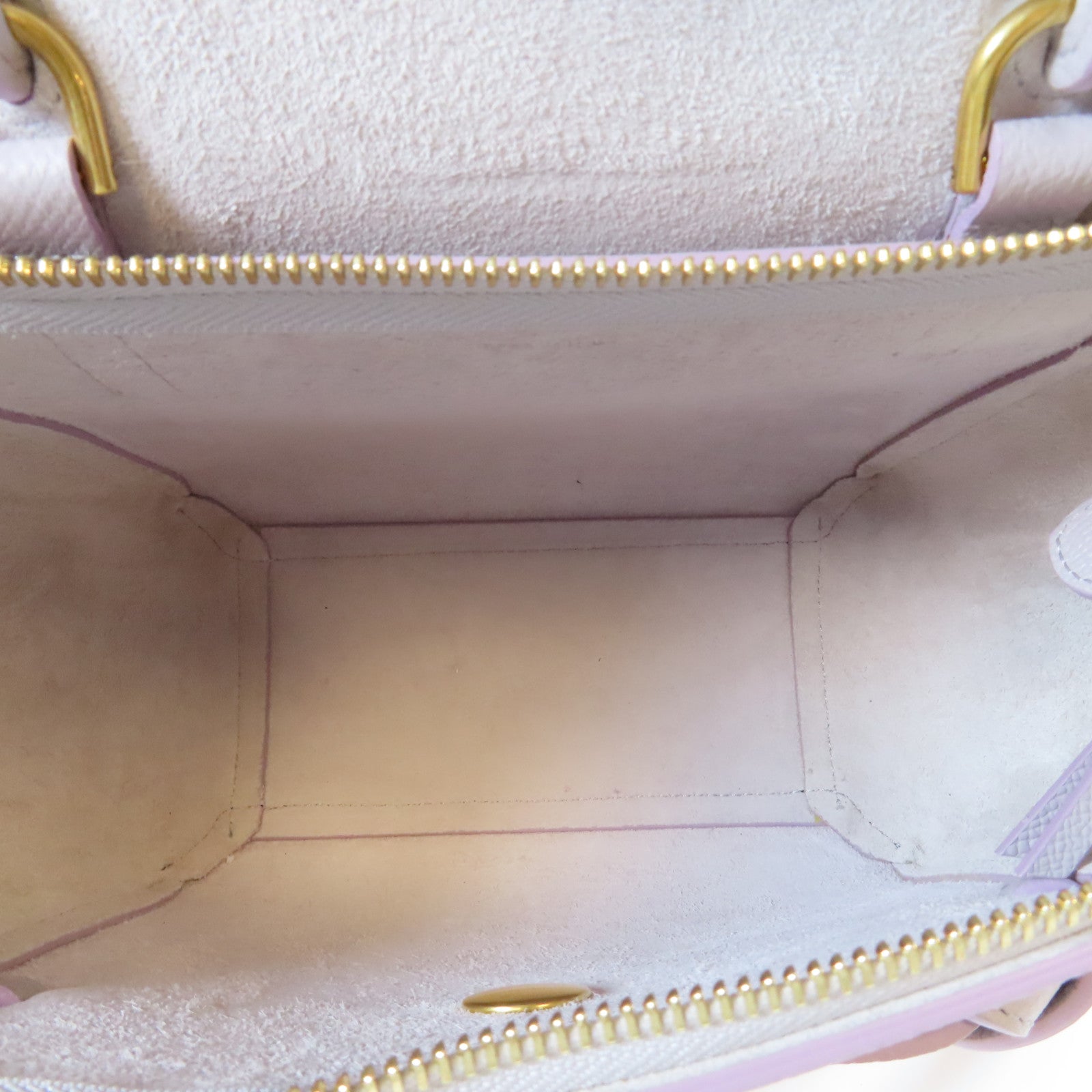 CELINE 牛皮皮革Nano Belt Bag金扣手挽肩背兩用袋紫色