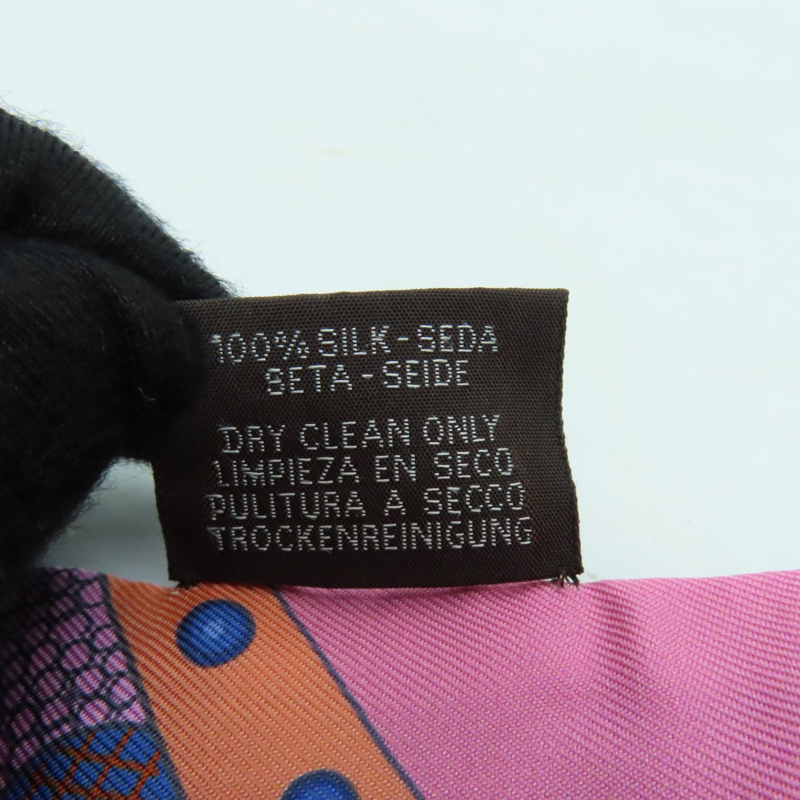 HERMES 絲質Twilly絲巾彩色