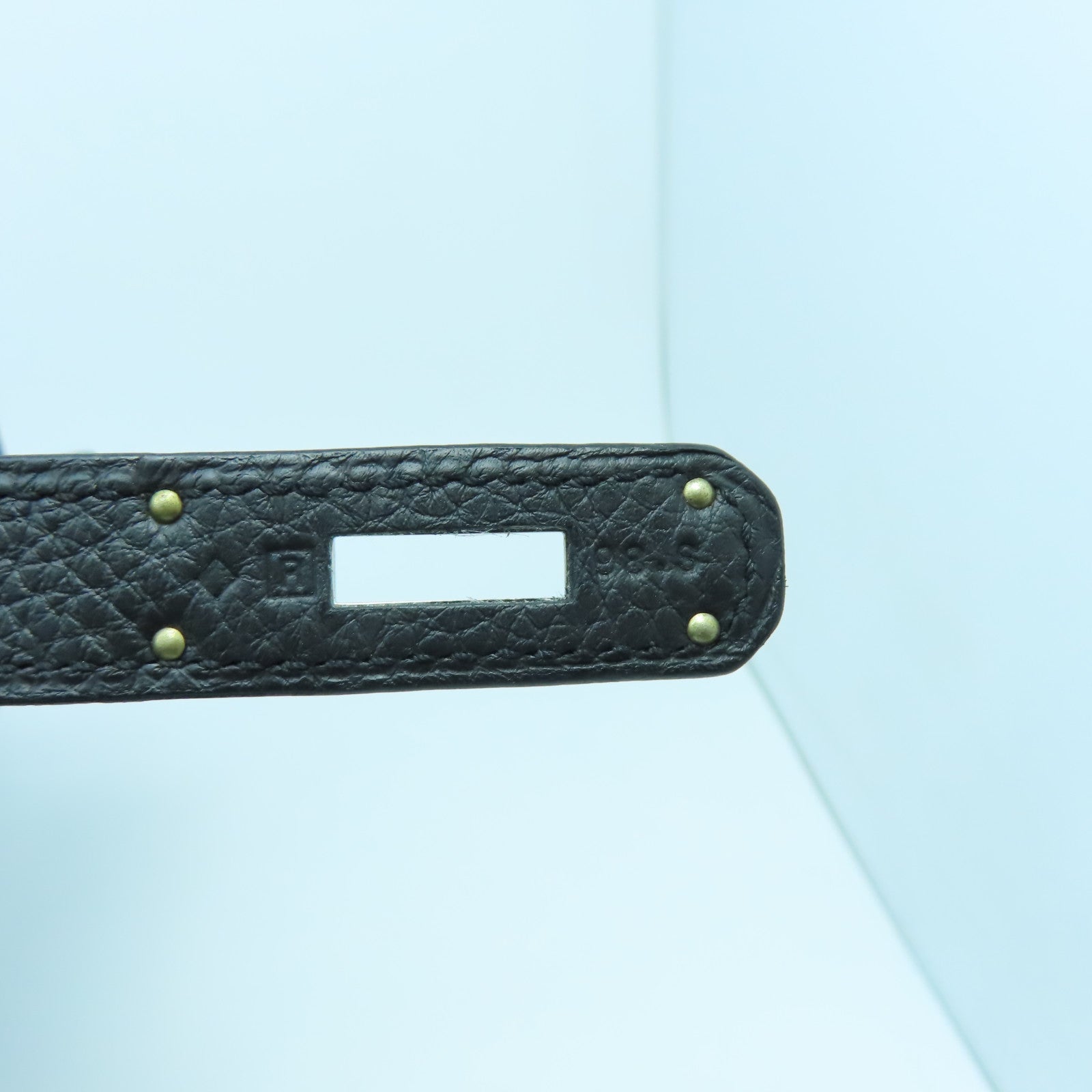 HERMES Togo皮革Kelly 35銀扣手挽肩背兩用袋Noir黑色