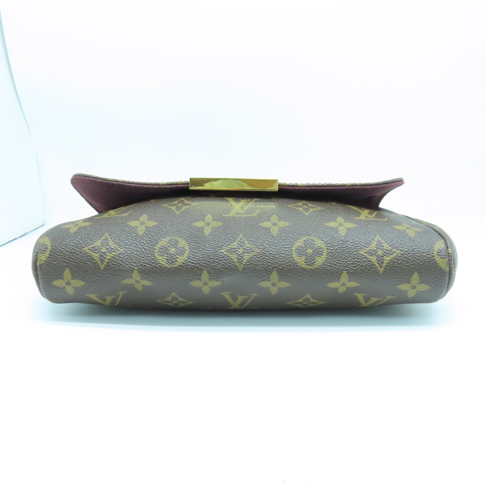 LOUIS VUITTON Monogram Favorite MM金扣肩背袋棕色