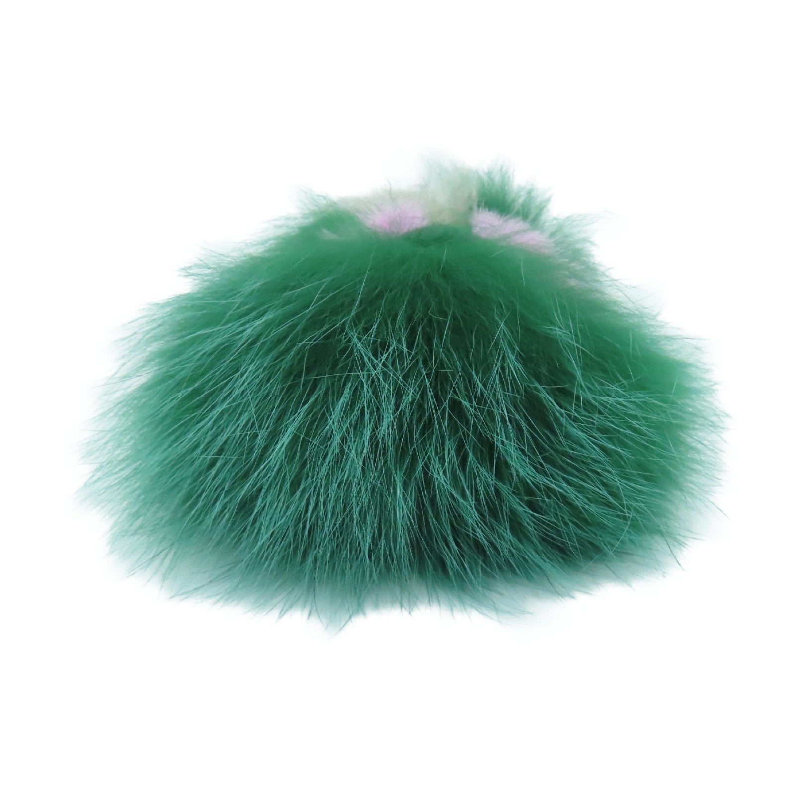 FENDI 毛茸Monster Bug Charm金扣掛飾綠色