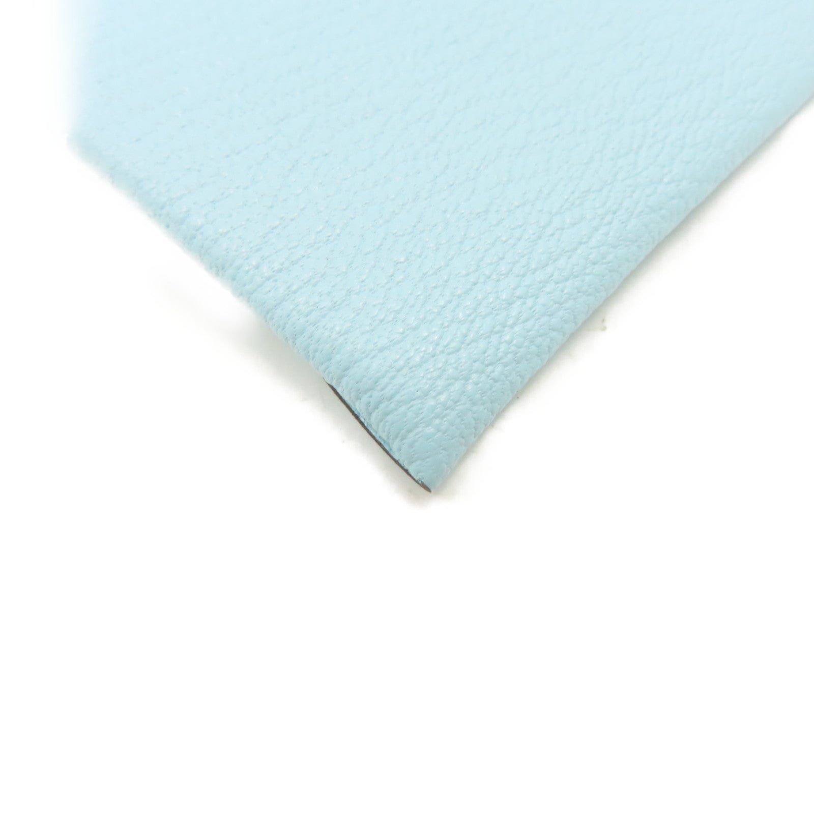 HERMES 【激減優惠】Chevre皮革Bastia Coin Purse銀扣鏈帶包Bleu Zephyr/微風藍色