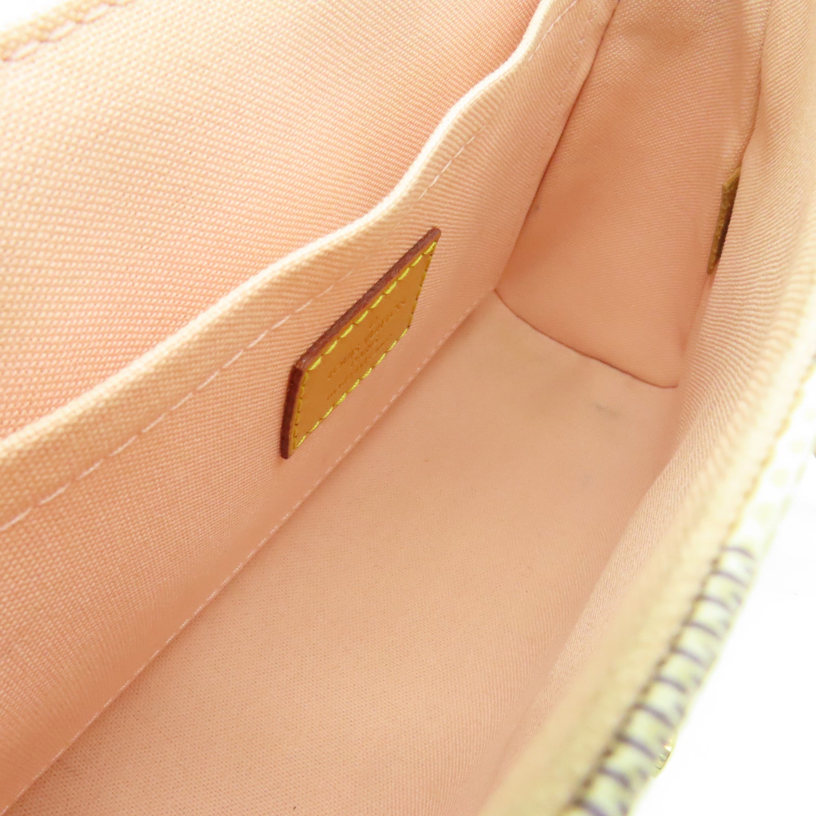 LOUIS VUITTON Damier Azur Croisette金扣手挽肩背兩用袋白色
