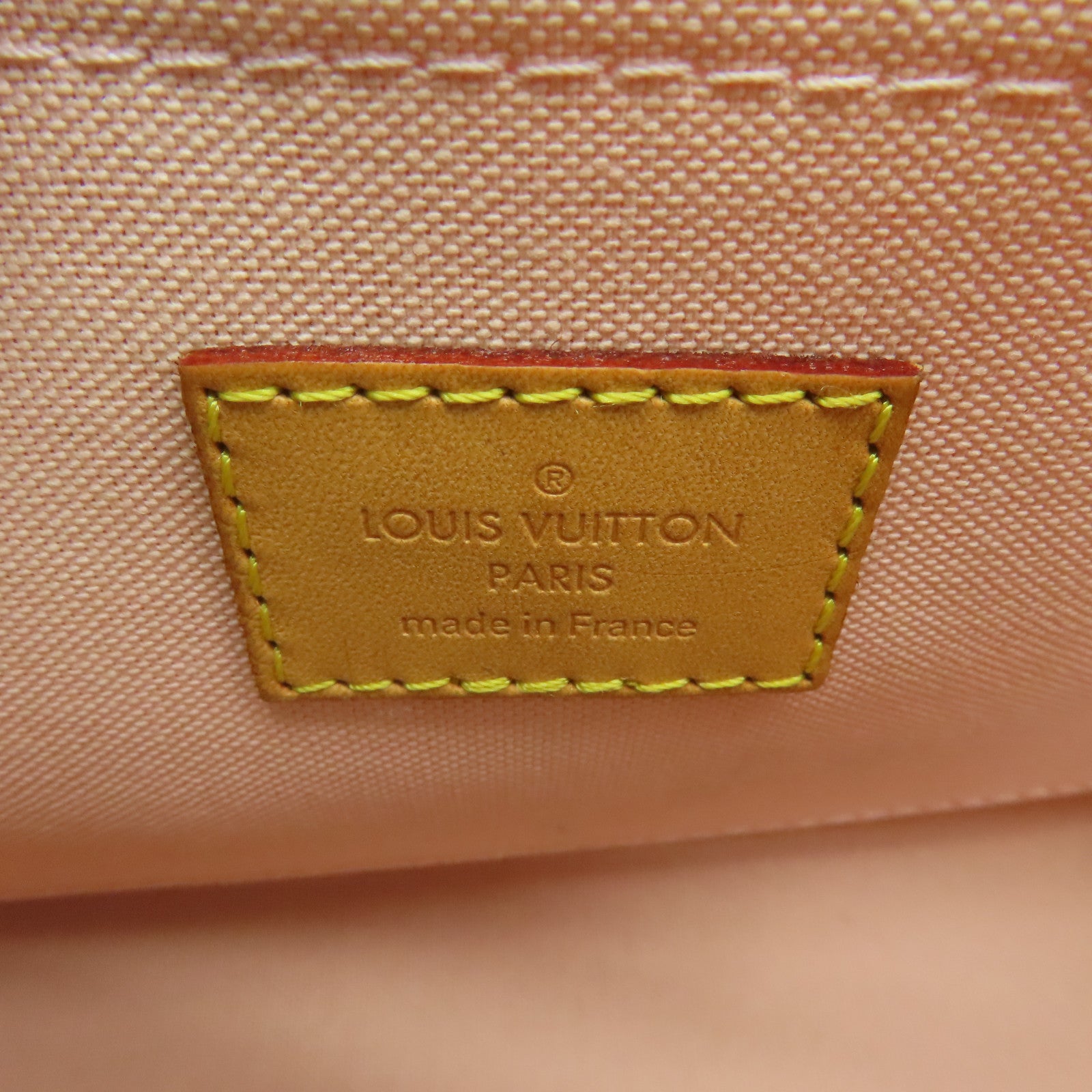 LOUIS VUITTON Damier Azur Croisette金扣手挽肩背兩用袋白色