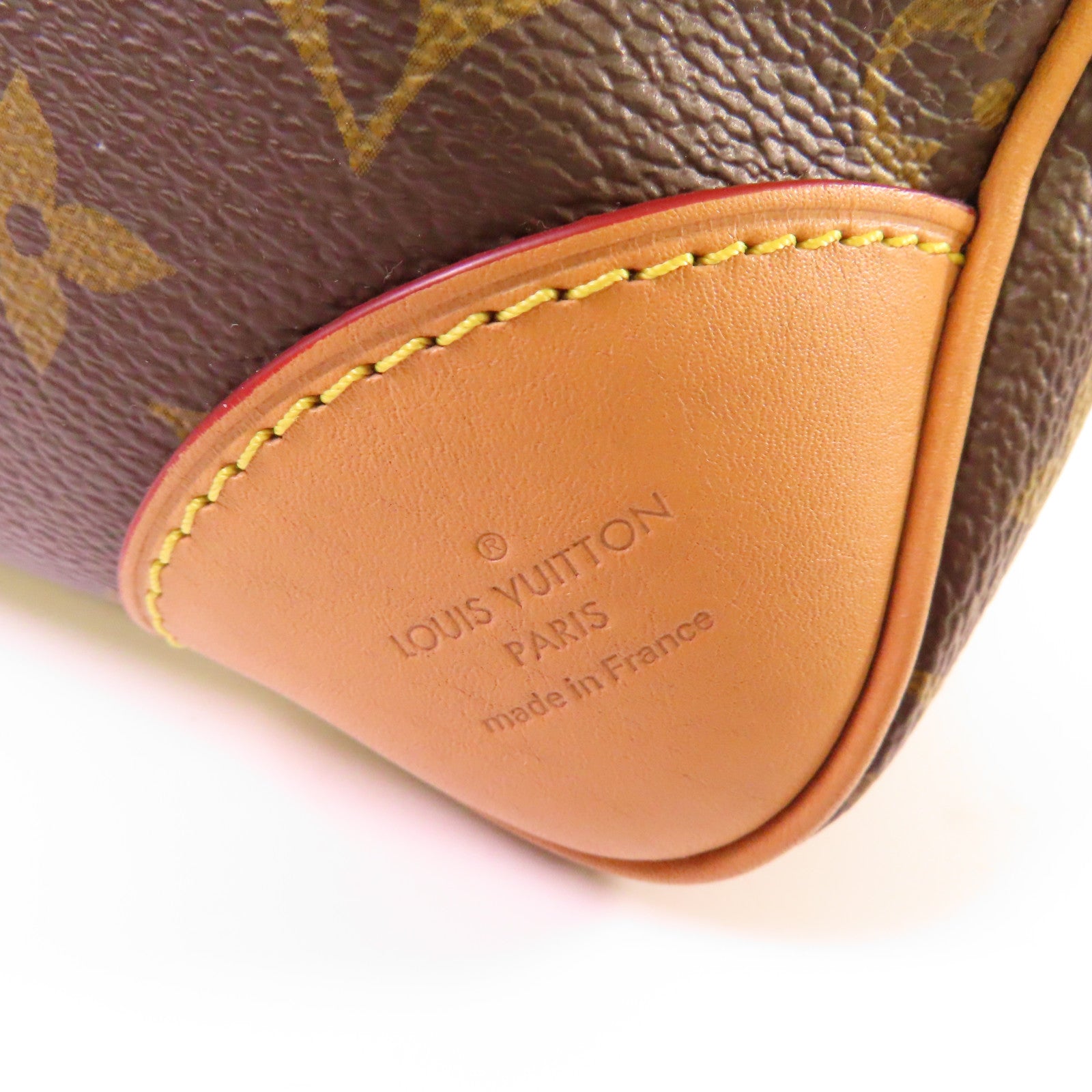 LOUIS VUITTON Monogram Odeon MM Shoulder Bag金扣肩背袋啡色