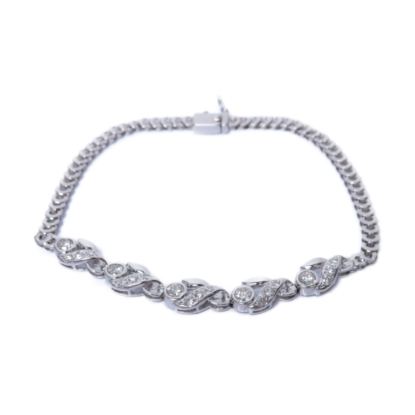 JEWELRY 18K白金Diamond Bracelet 0.65ct鑽石手鏈
