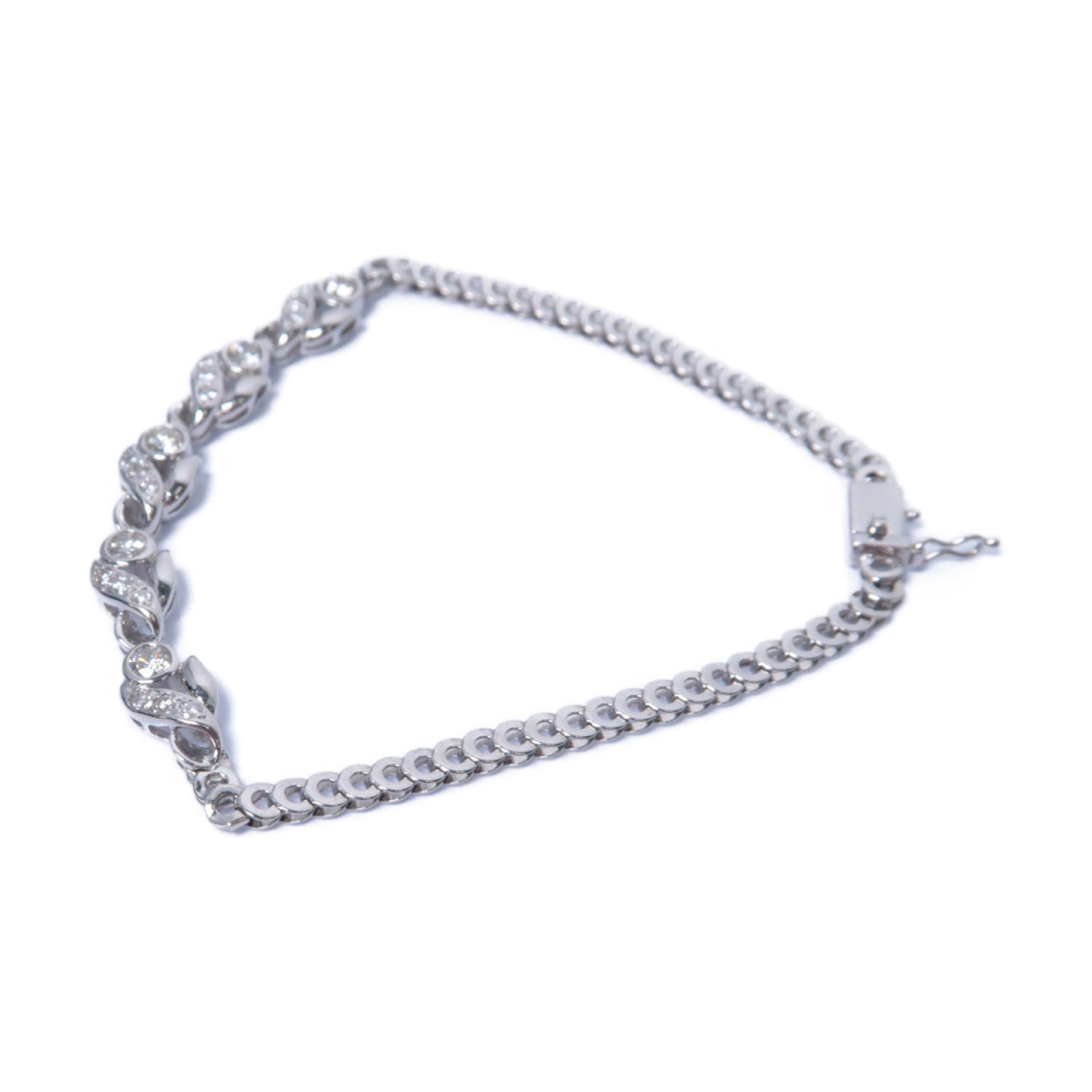 JEWELRY 18K白金Diamond Bracelet 0.65ct鑽石手鏈