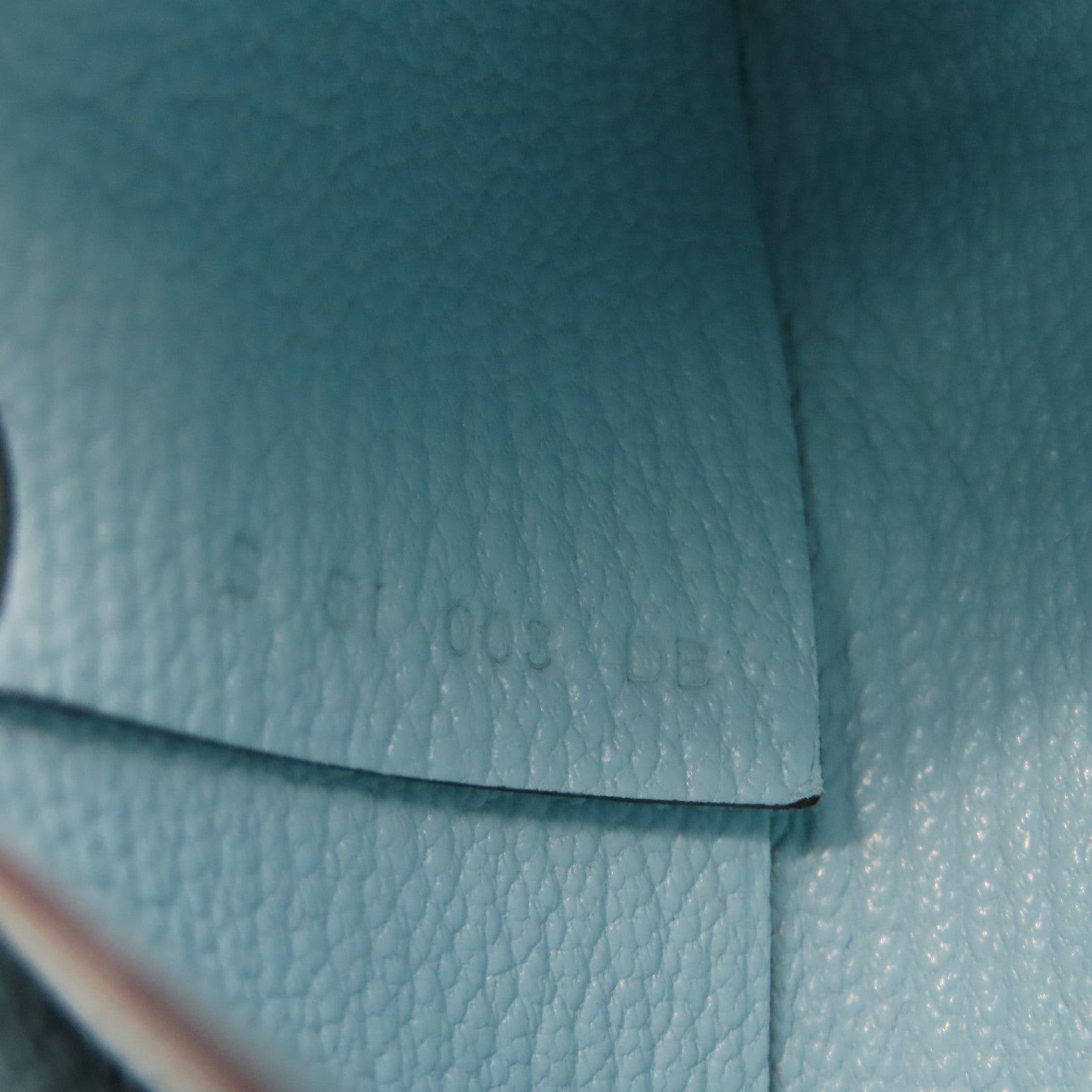 HERMES 【激減優惠】Chevre皮革Bastia Coin Purse銀扣鏈帶包Bleu Zephyr/微風藍色
