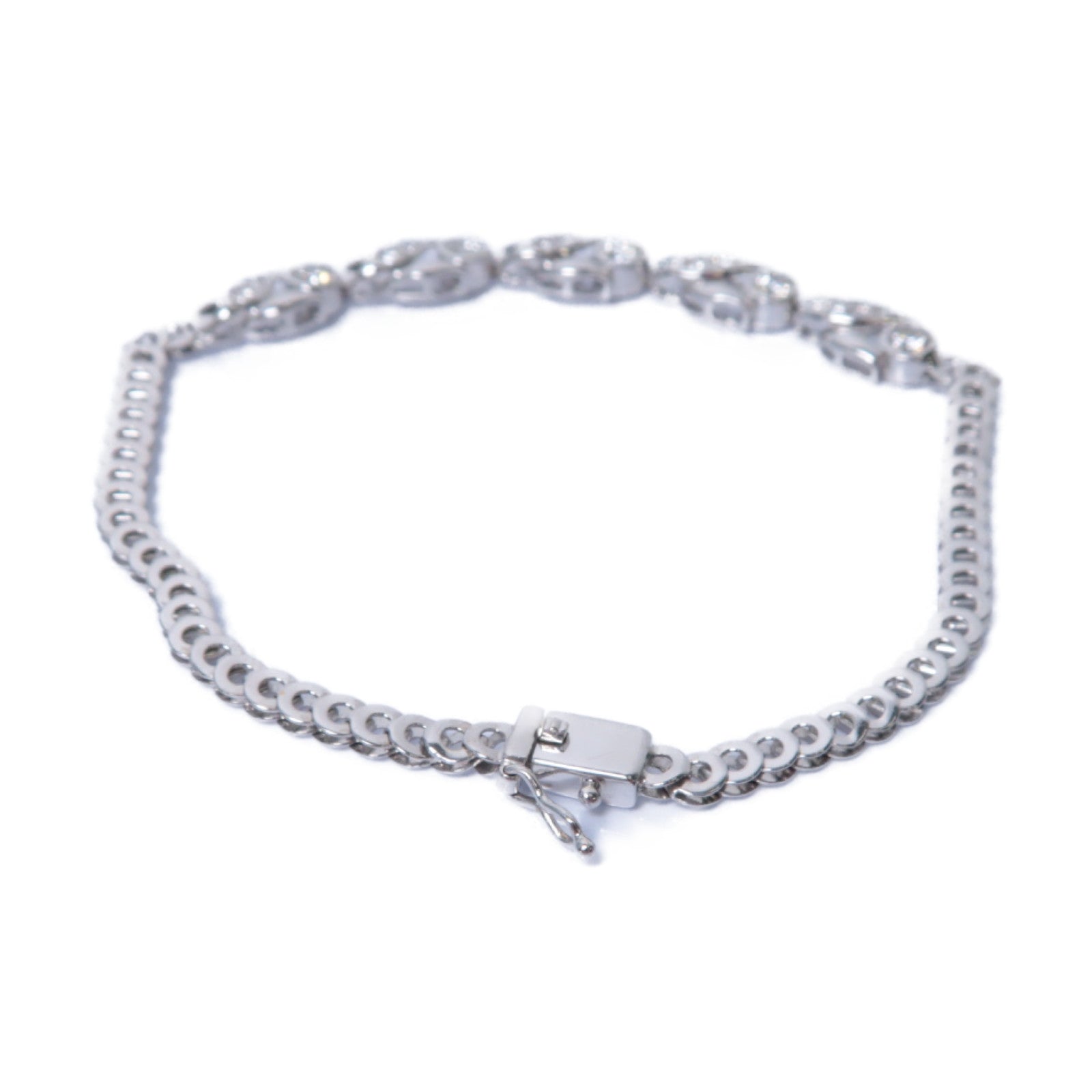 JEWELRY 18K白金Diamond Bracelet 0.65ct鑽石手鏈