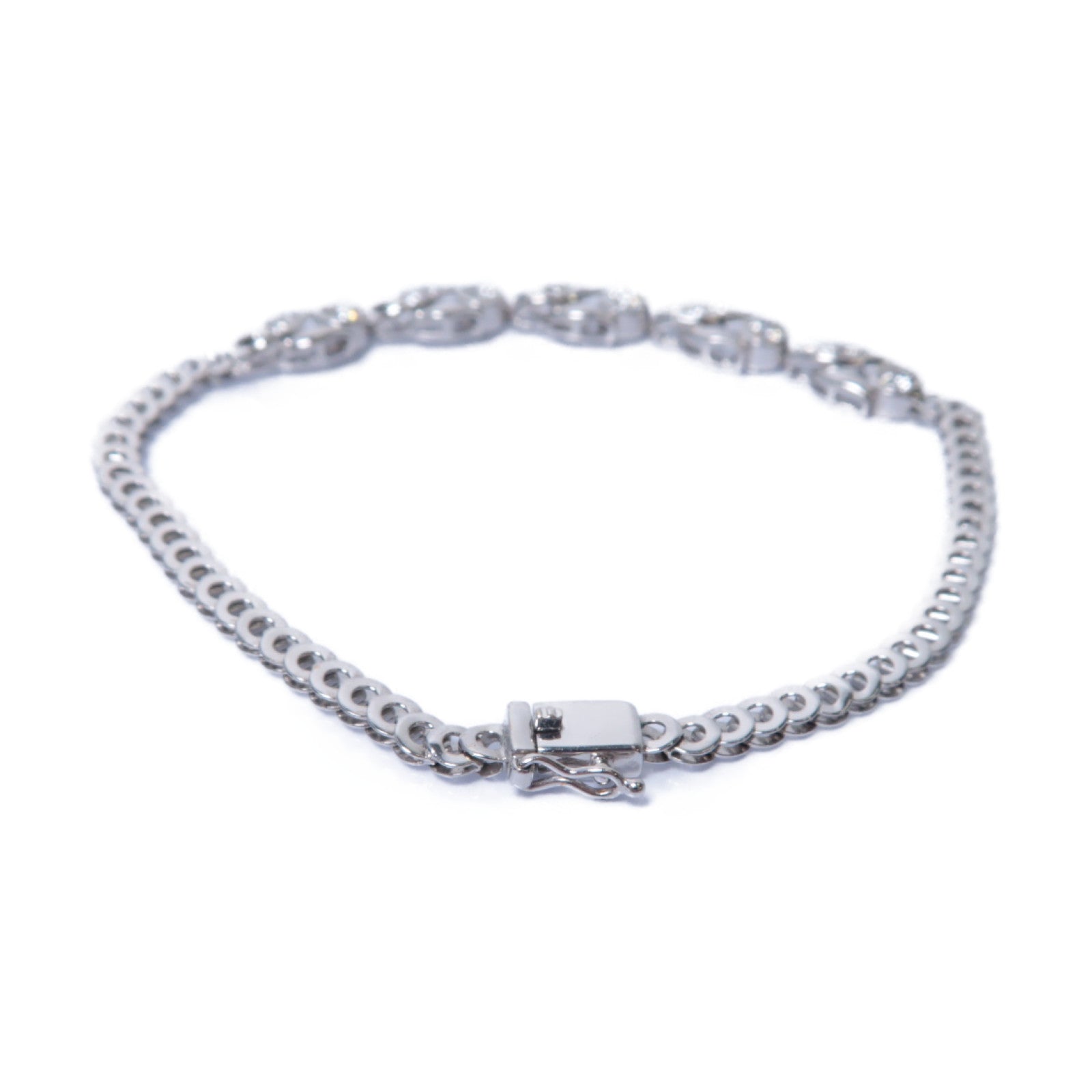 JEWELRY 18K白金Diamond Bracelet 0.65ct鑽石手鏈