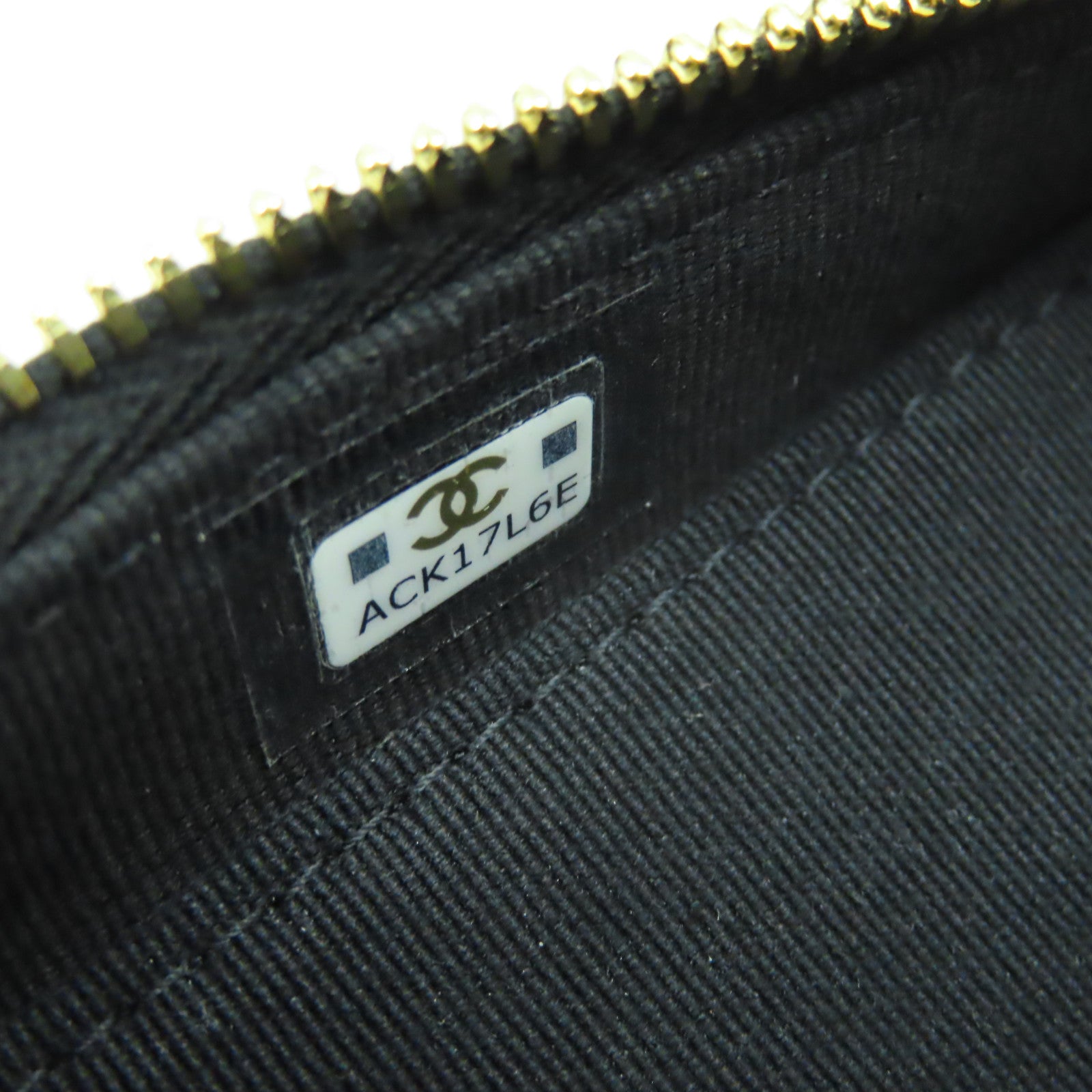 CHANEL 菱格牛皮皮革Chain Shoulder Bag金扣鏈帶肩背袋黑色