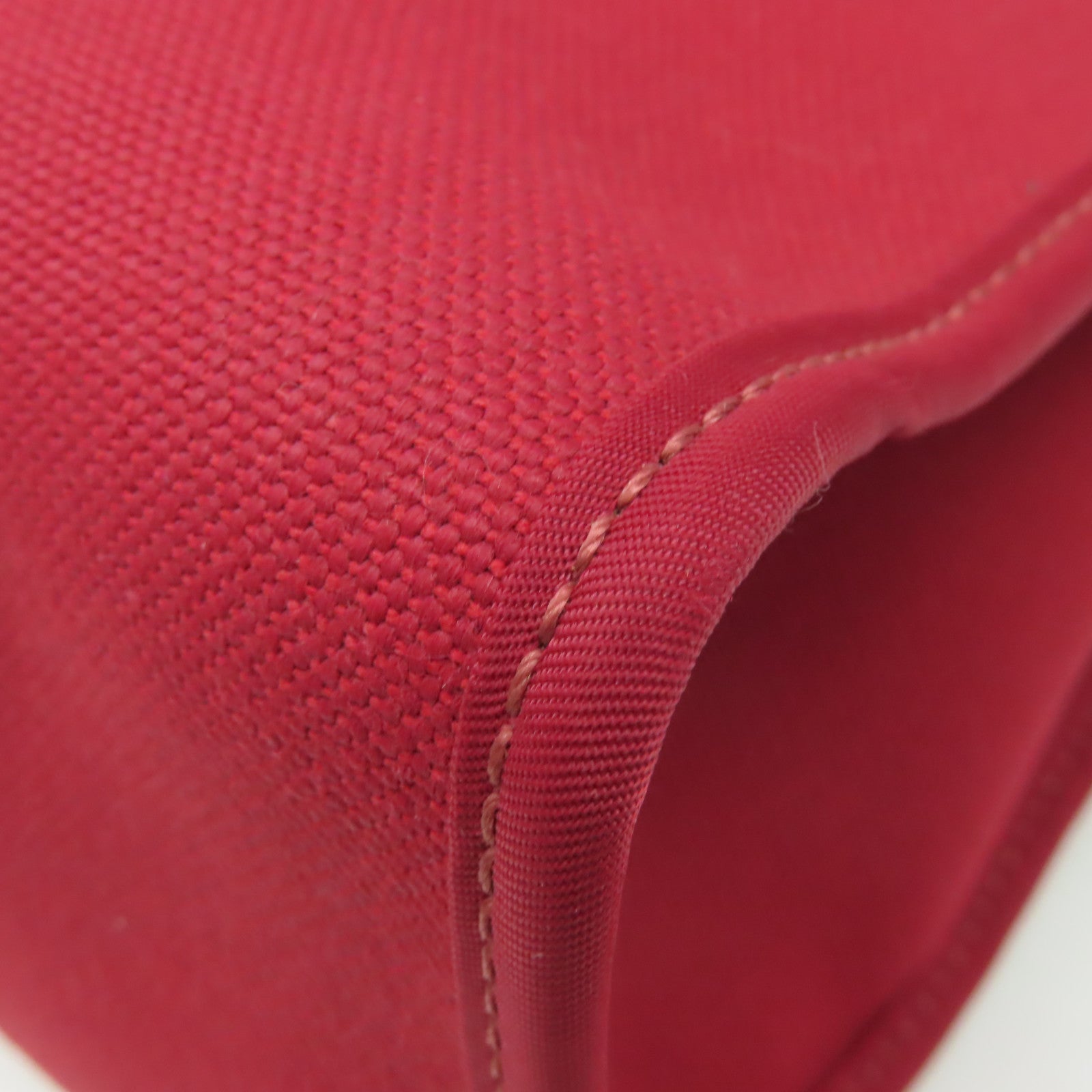 HERMES 帆布Herbag PM 2Way Shoulder Bag銀扣手挽肩背兩用袋酒紅色