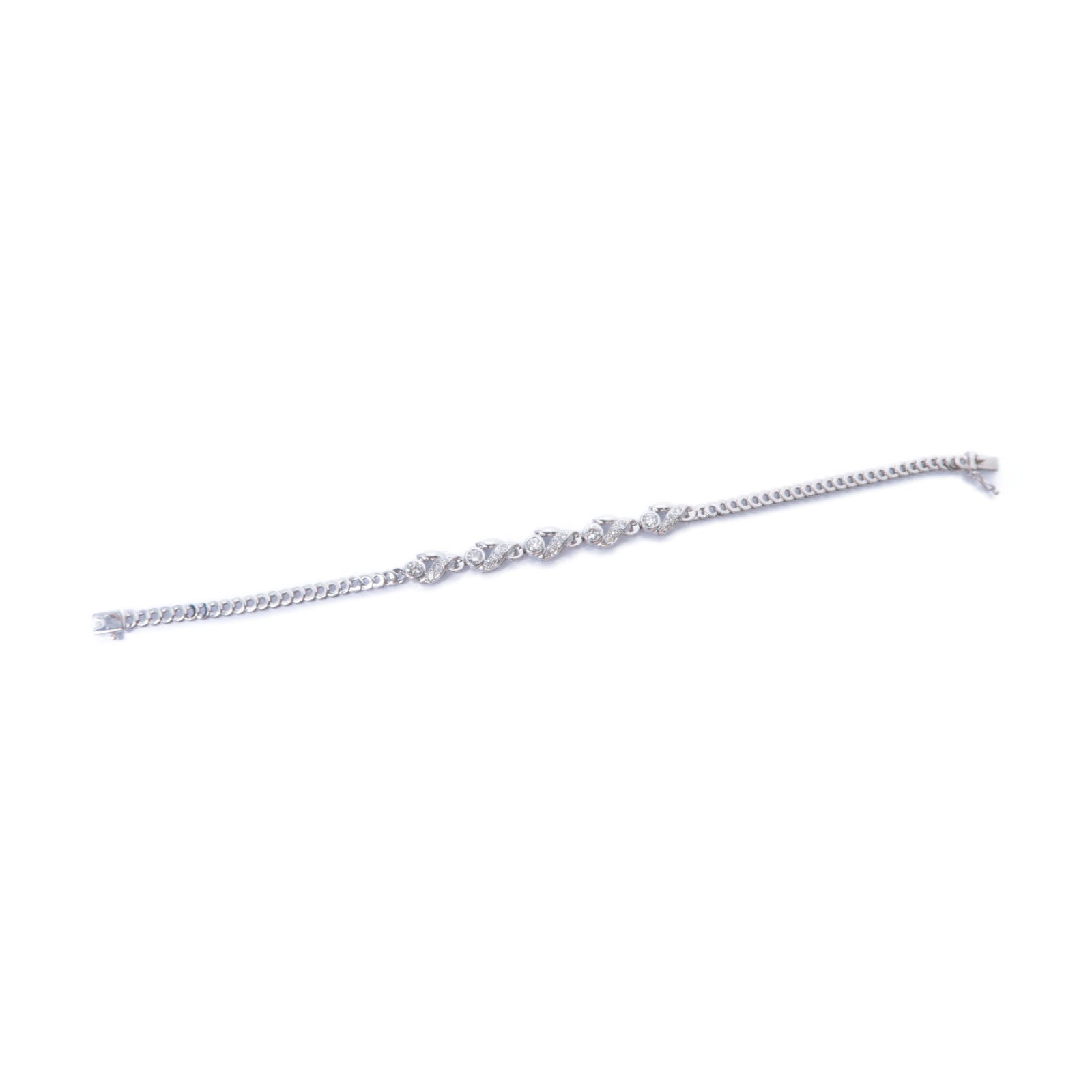 JEWELRY 18K白金Diamond Bracelet 0.65ct鑽石手鏈
