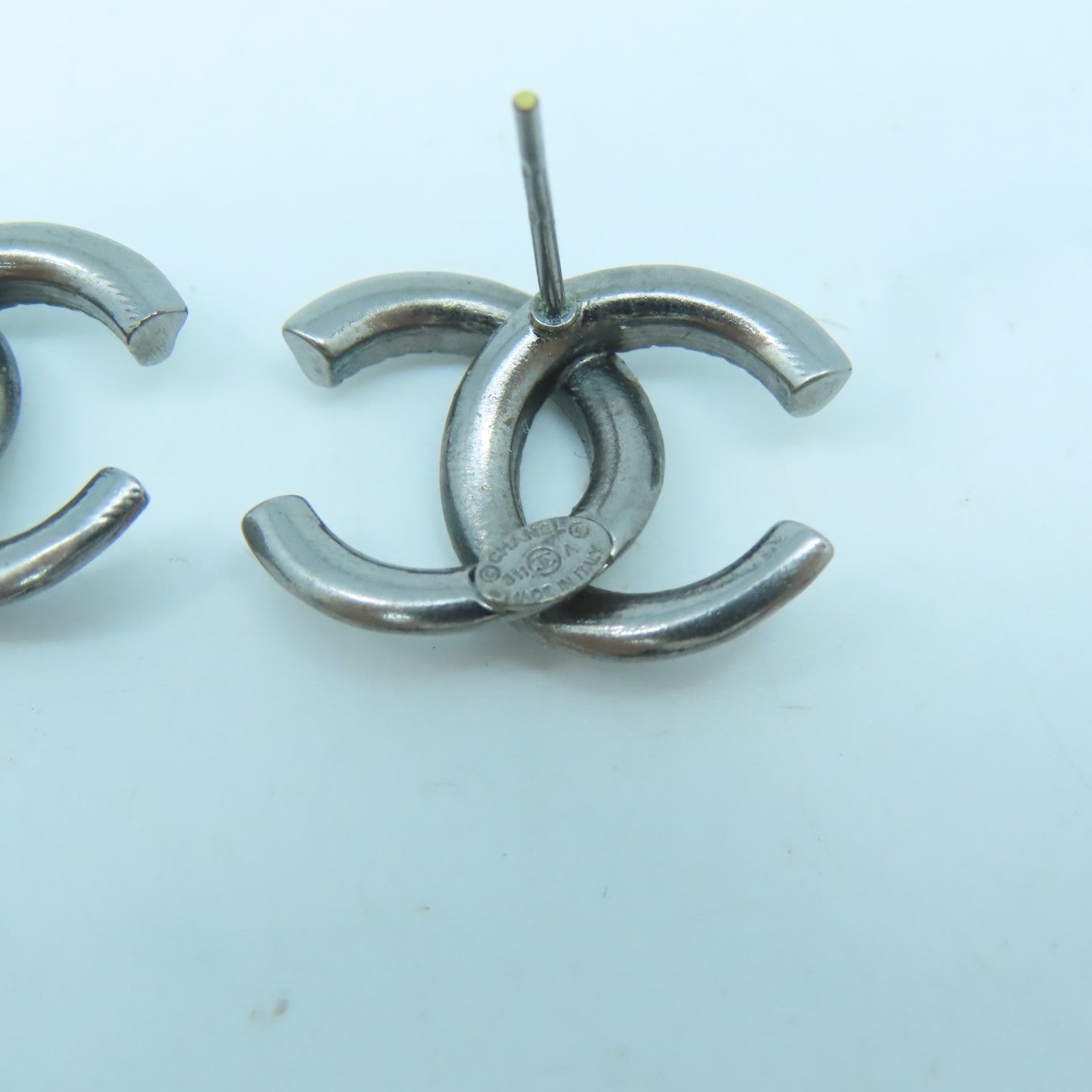 CHANEL 金屬Earrings耳環銀色