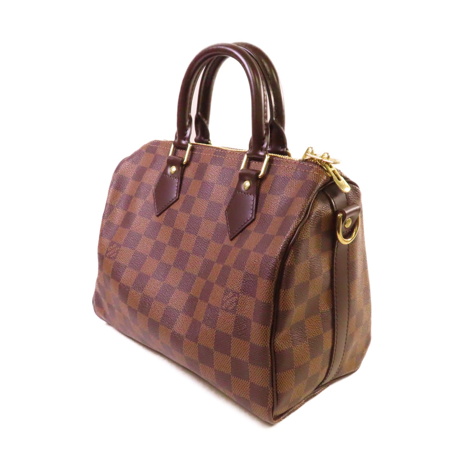 LOUIS VUITTON Damier Speedy Bandouliere 25 2Way Shoulder Bag金扣手挽肩背兩用袋啡色