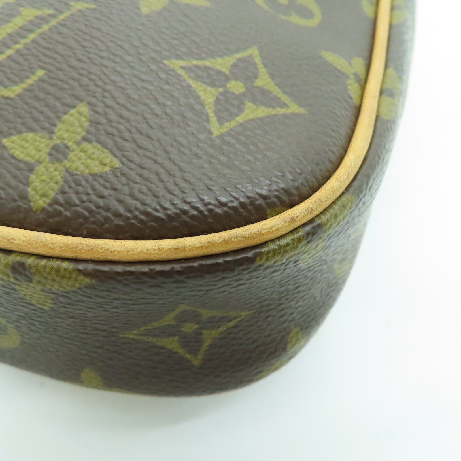 LOUIS VUITTON Monogram Pochette Gange金扣腰包/肩背袋/啡色