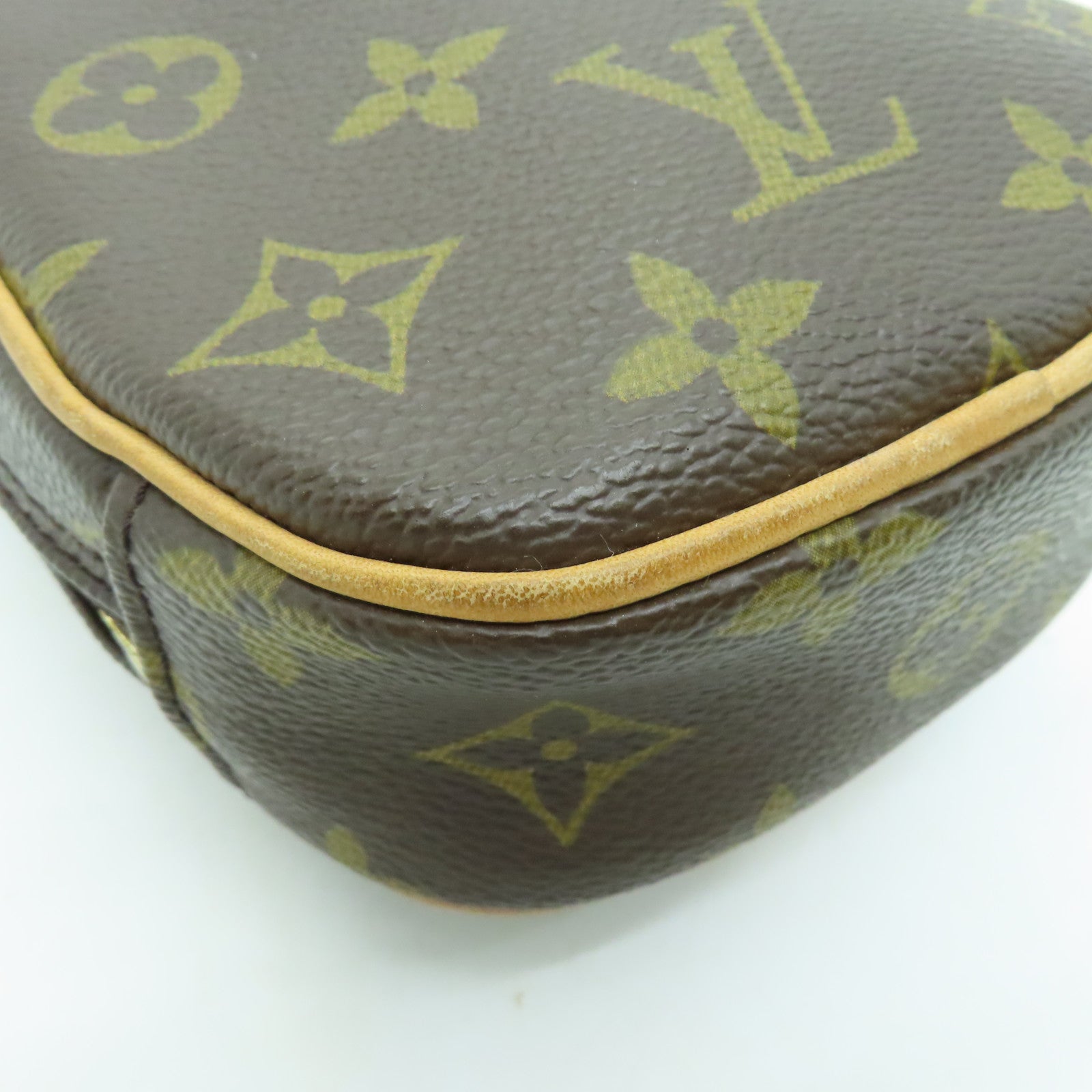 LOUIS VUITTON Monogram Pochette Gange金扣腰包/肩背袋/啡色