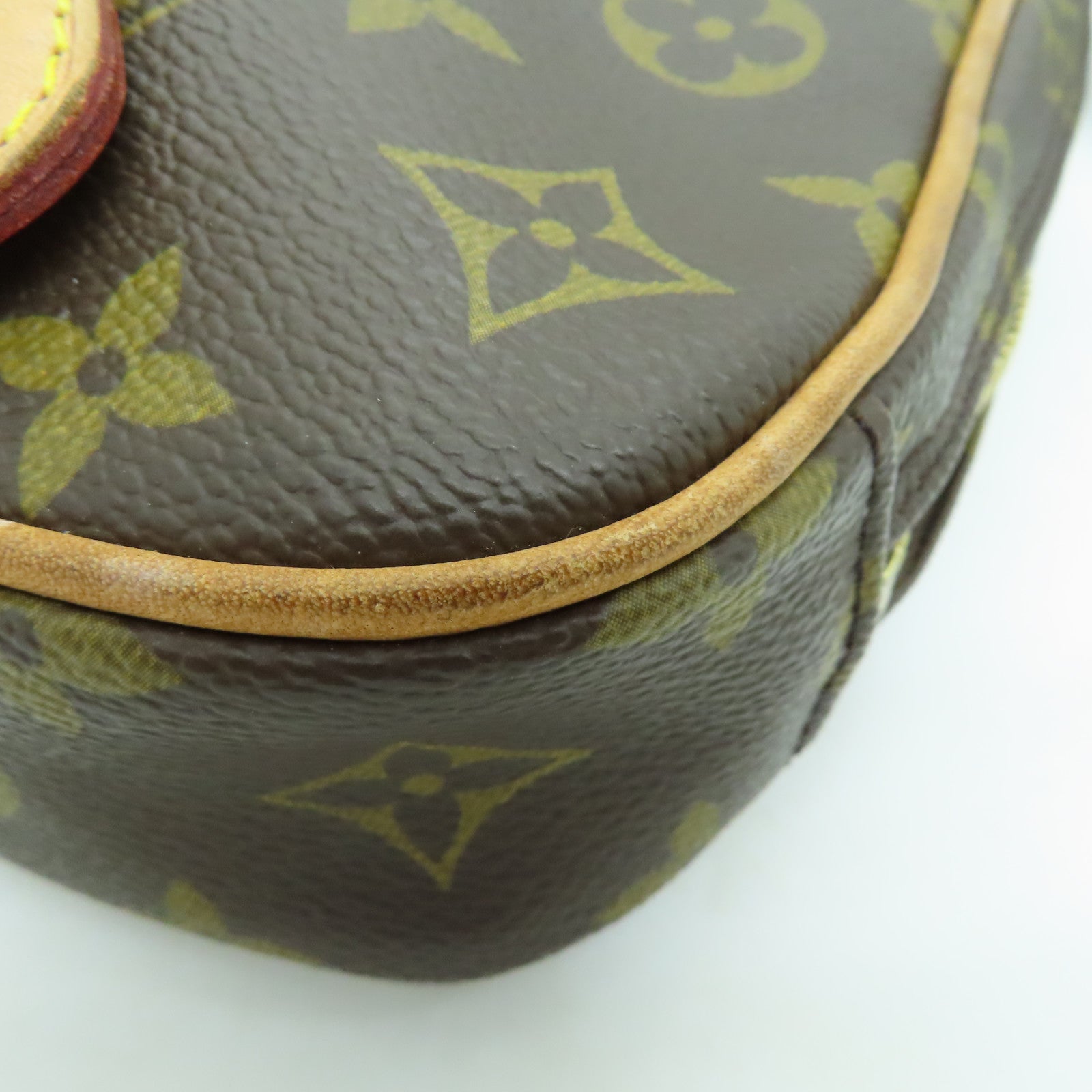 LOUIS VUITTON Monogram Pochette Gange金扣腰包/肩背袋/啡色
