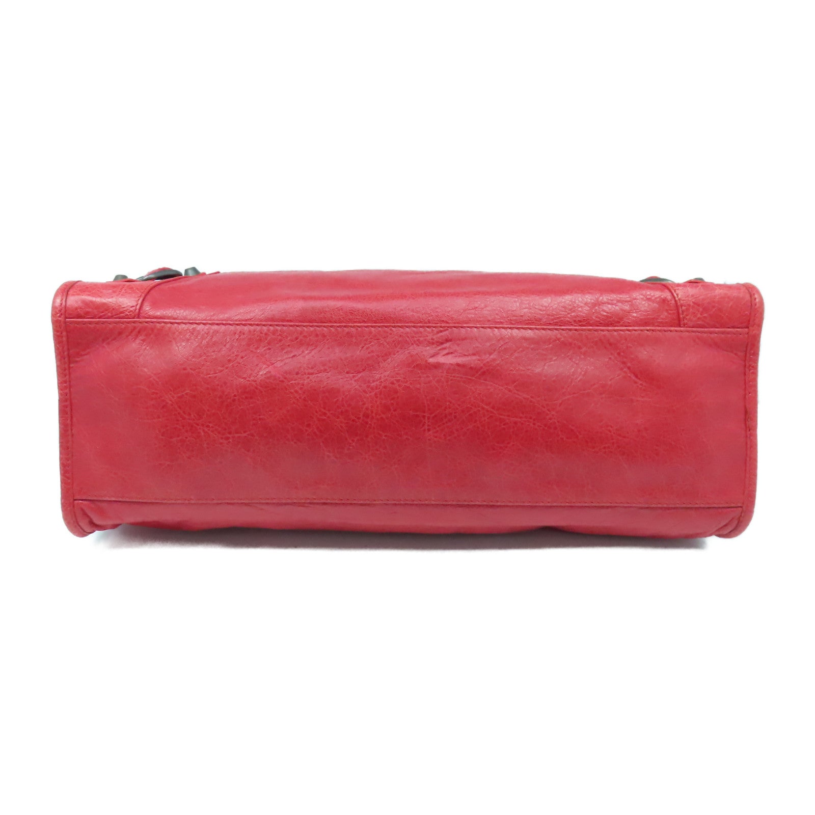 BALENCIAGA 牛皮皮革City手挽肩背兩用袋紅色
