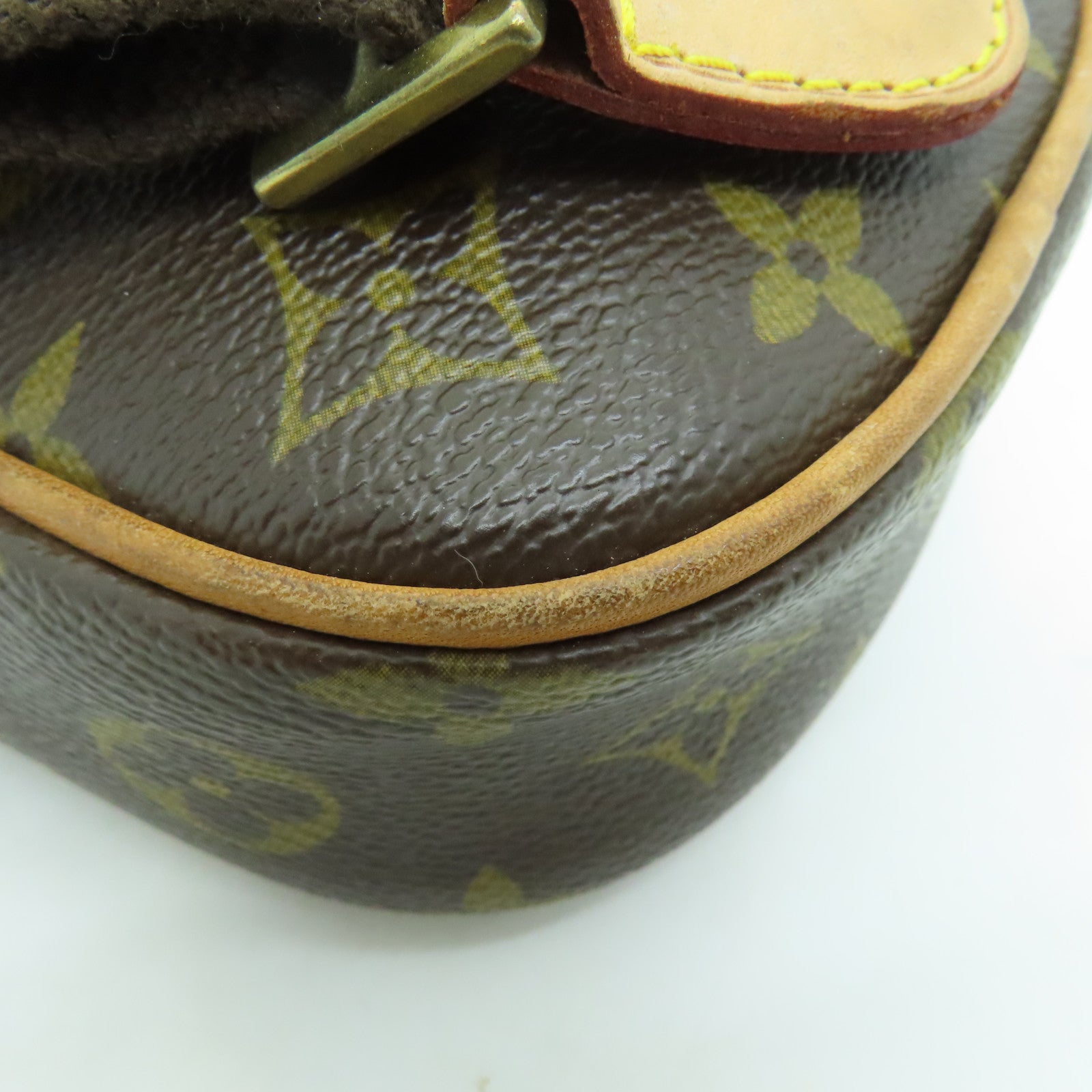 LOUIS VUITTON Monogram Pochette Gange金扣腰包/肩背袋/啡色