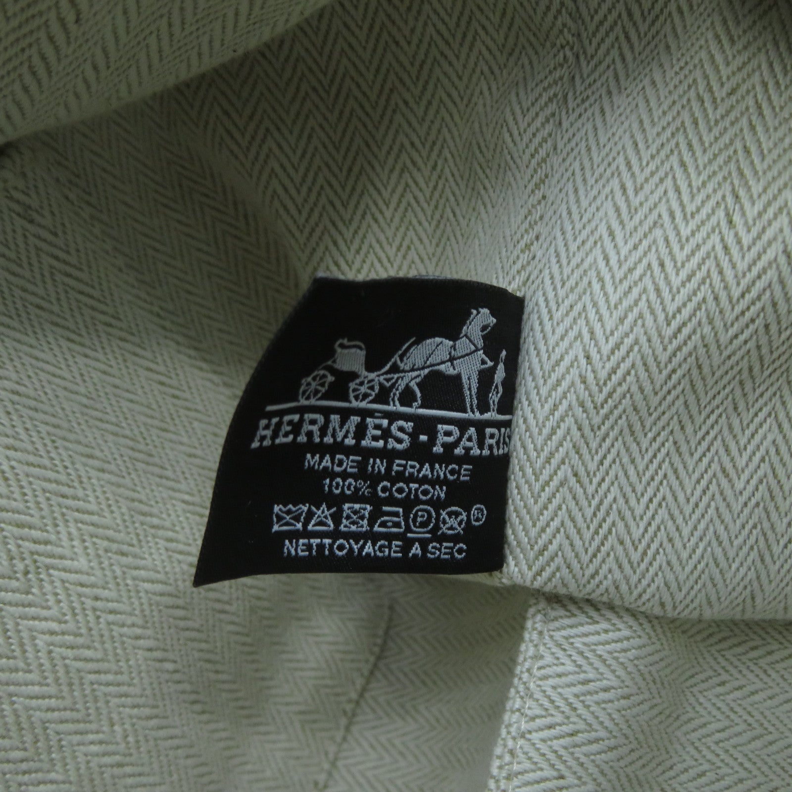 HERMES 帆布Bride-a-Brac銀扣手挽袋橙色