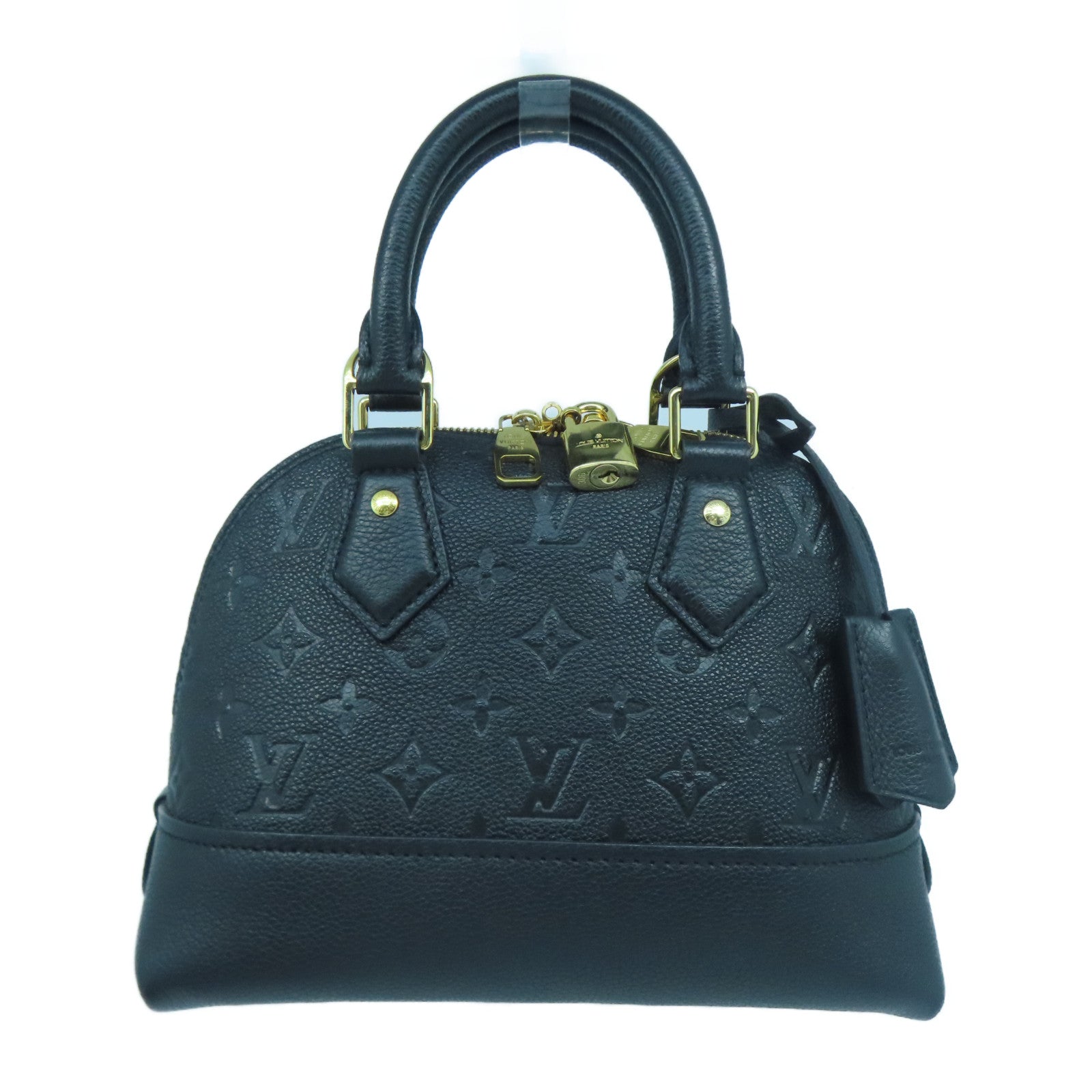 LOUIS VUITTON Monogram Empreinte Neo Alma BB金扣手挽肩背兩用袋黑色