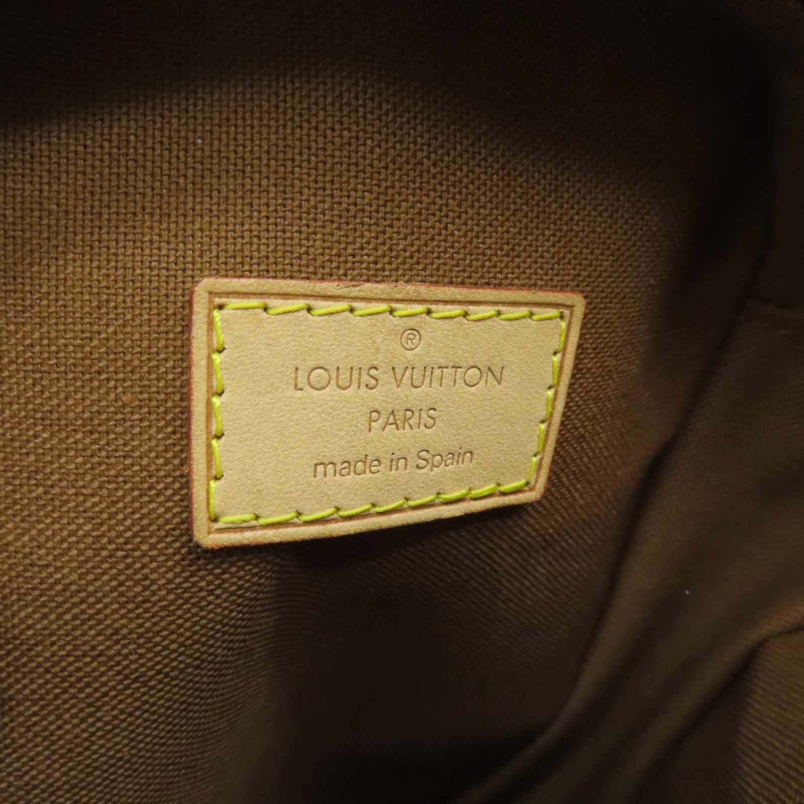 LOUIS VUITTON Monogram Pochette Gange金扣腰包/肩背袋/啡色