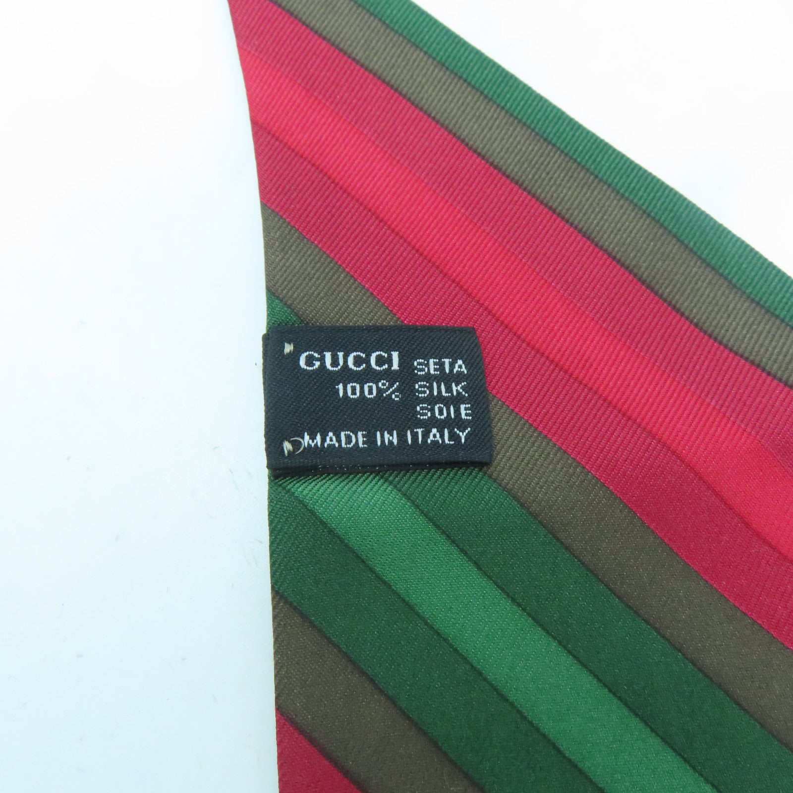 GUCCI 【激減優惠】絲質Scarf絲巾啡色/紅色/綠色