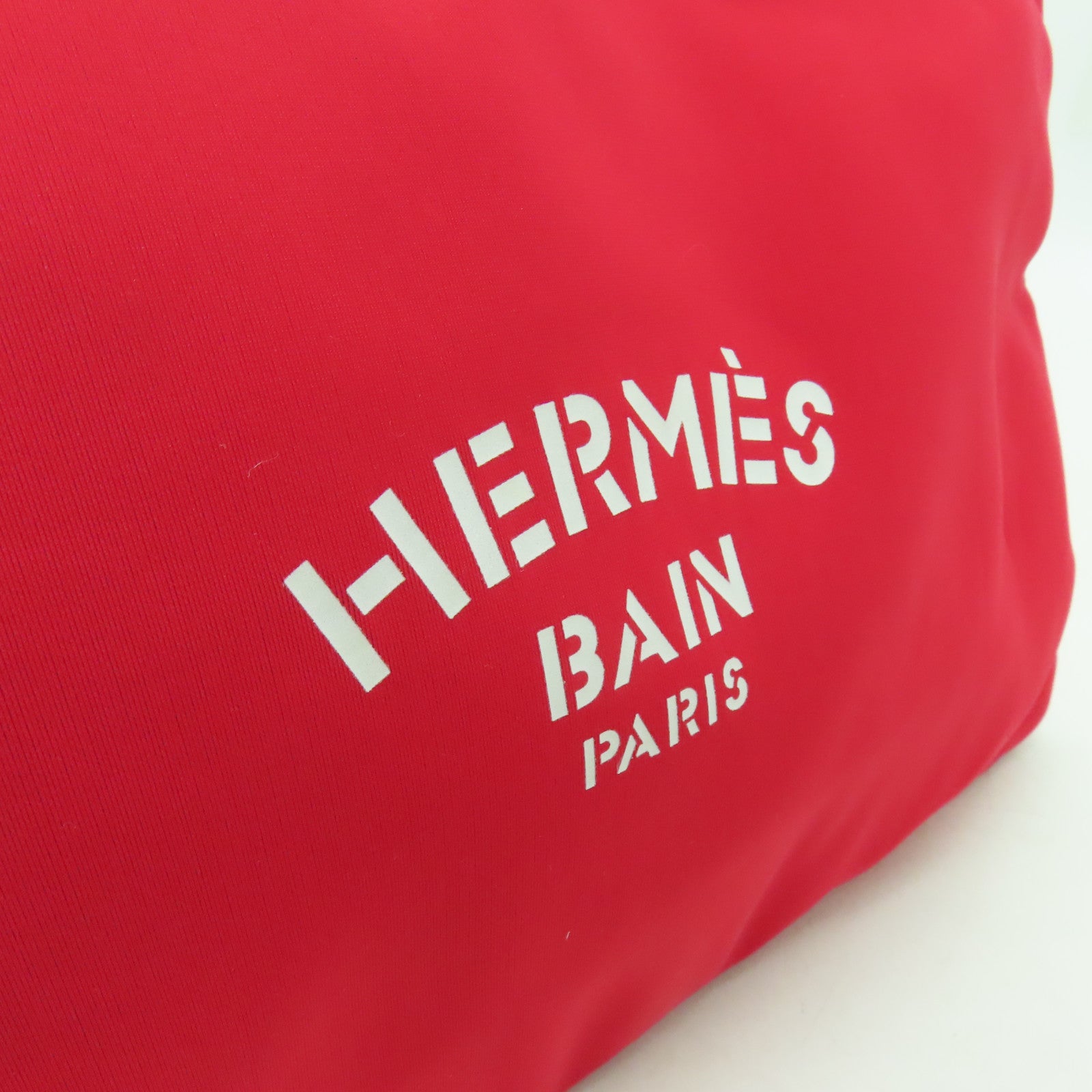 HERMES 【激減優惠】尼龍Pouch手拿包紅色
