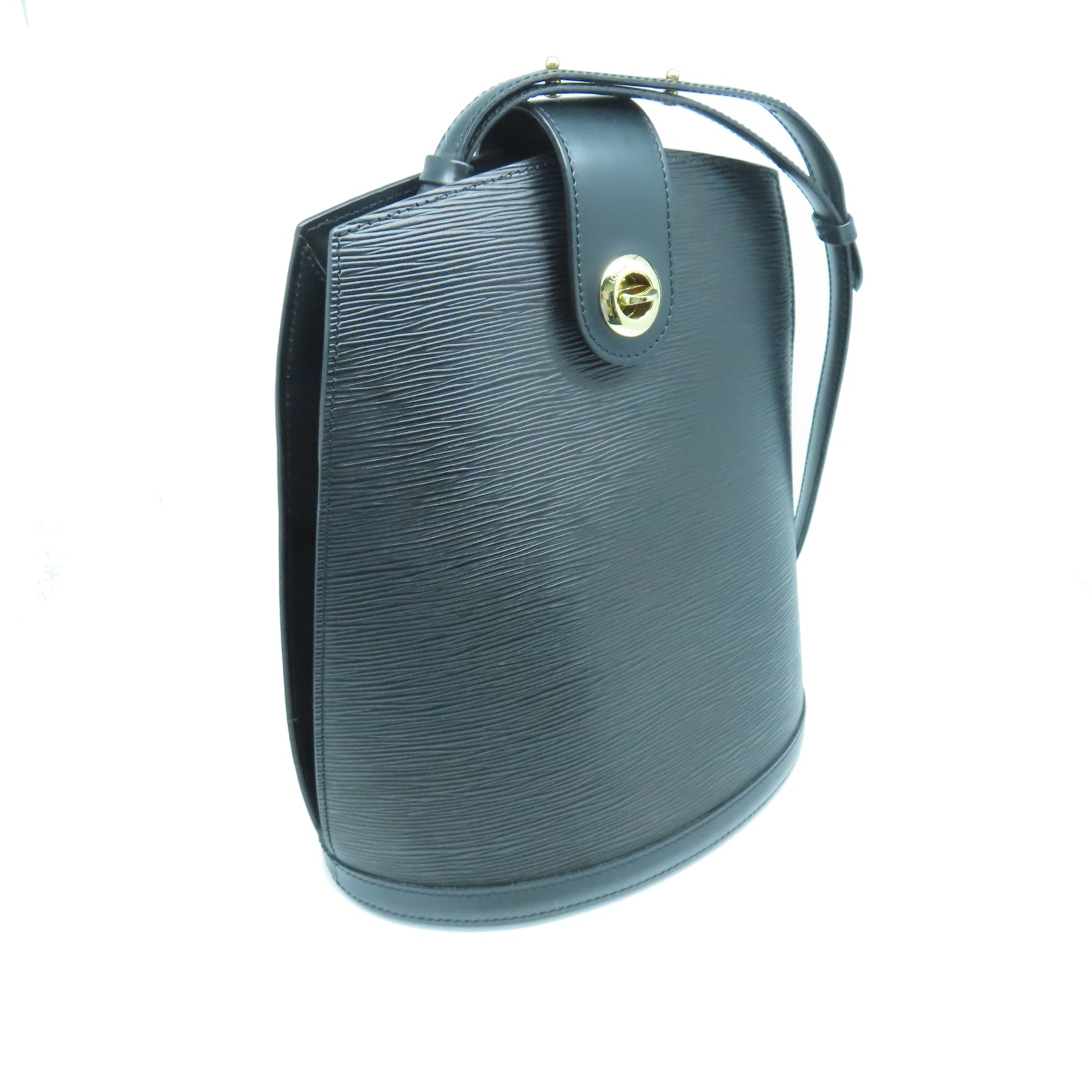 LOUIS VUITTON Epi Cluny金扣肩背袋黑色