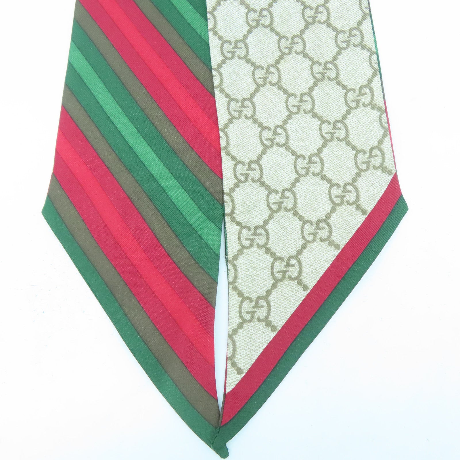 GUCCI 【激減優惠】絲質Scarf絲巾啡色/紅色/綠色