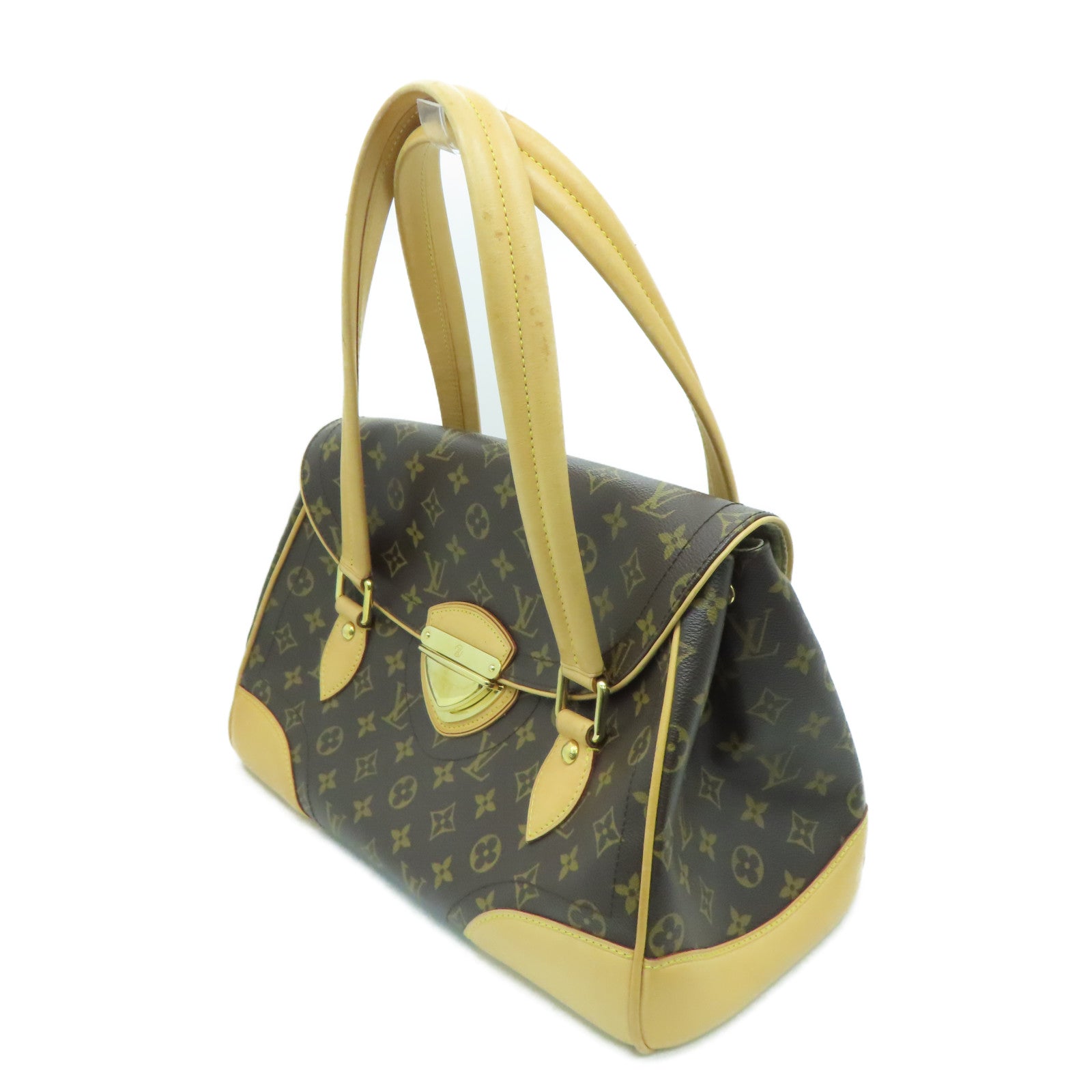 LOUIS VUITTON Monogram Beverly GM金扣手挽袋/肩背袋啡色