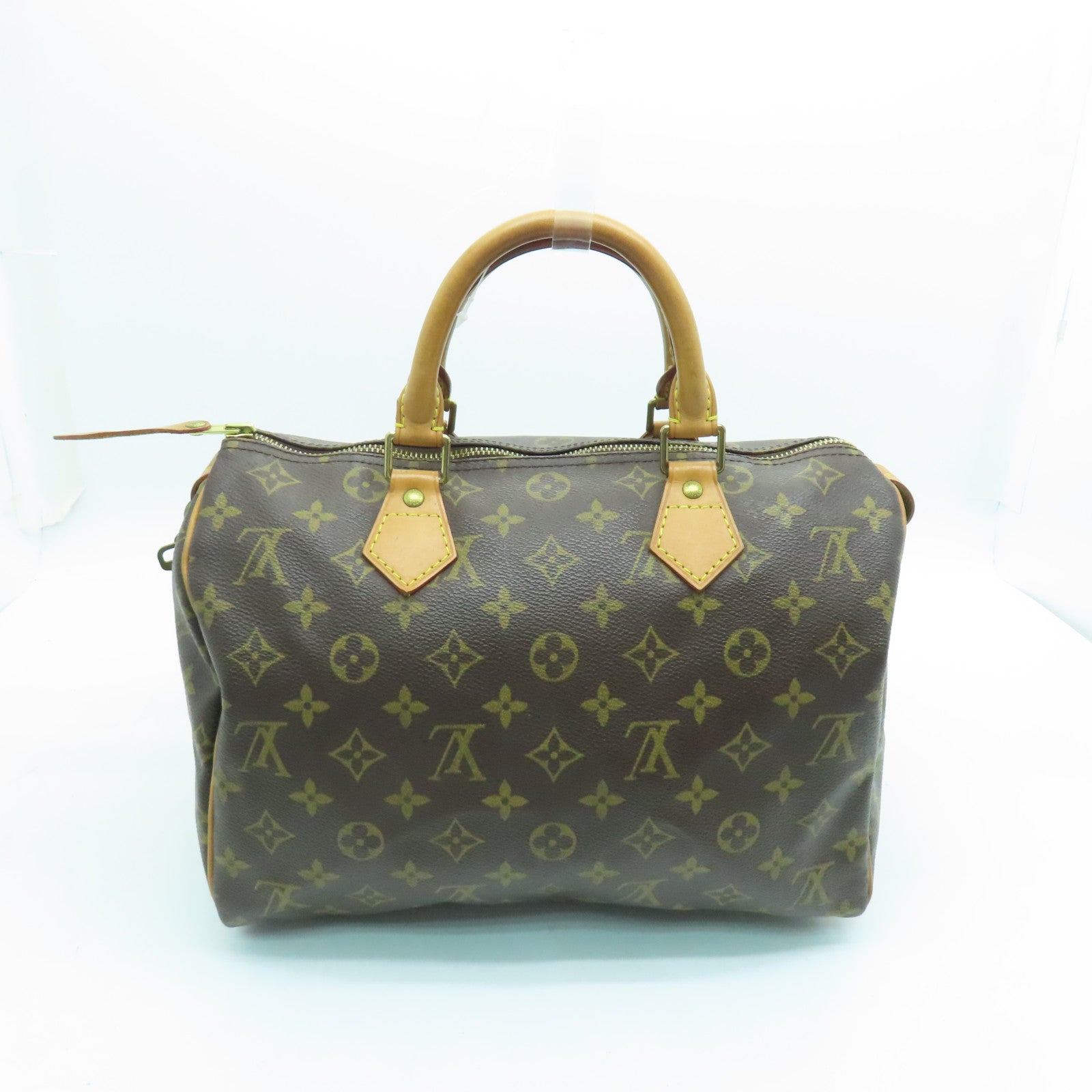 LOUIS VUITTON Monogram Speedy 30金扣手挽袋啡色