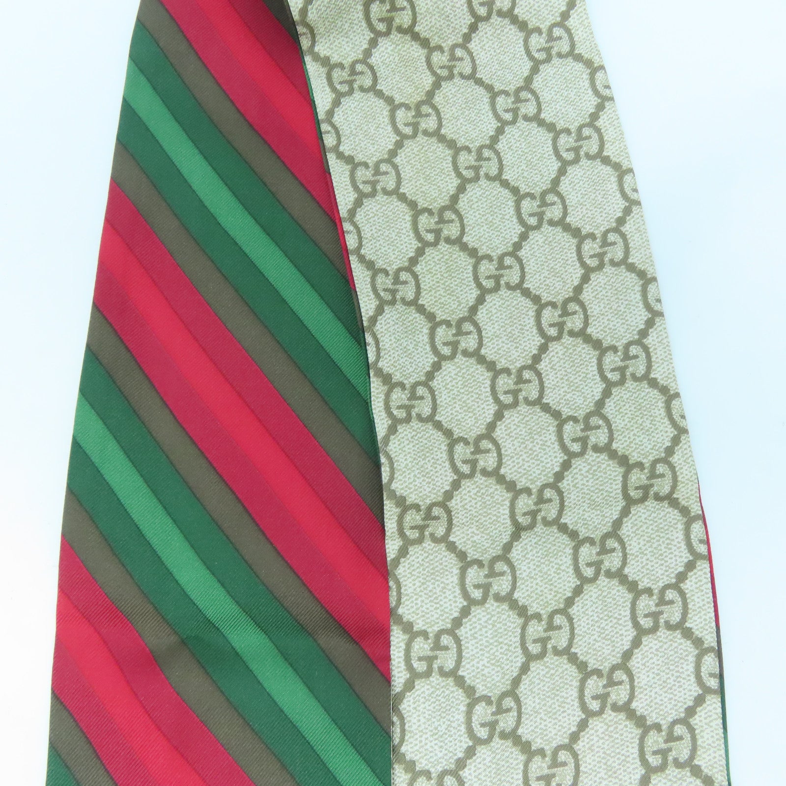GUCCI 【激減優惠】絲質Scarf絲巾啡色/紅色/綠色