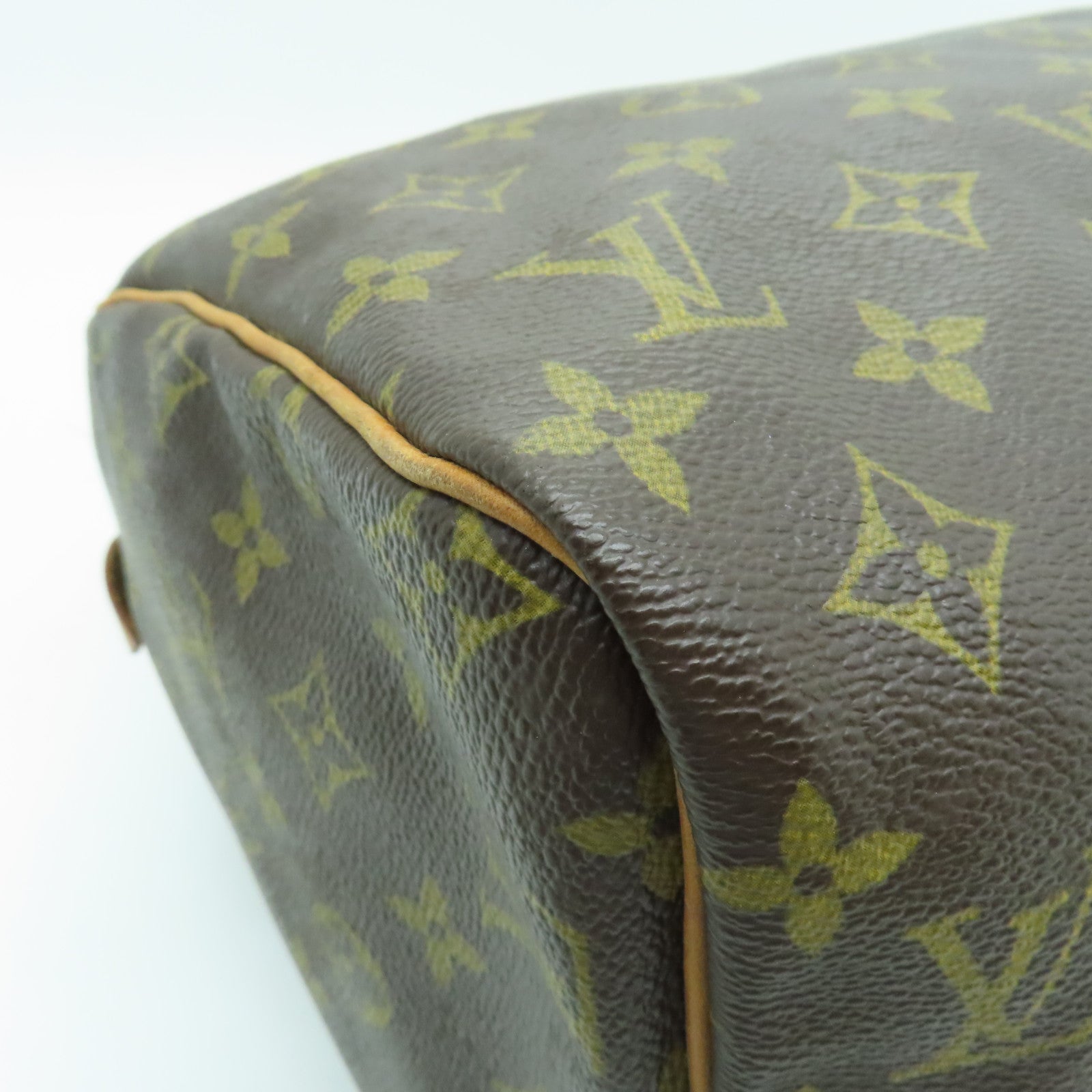 LOUIS VUITTON Monogram Speedy 30金扣手挽袋啡色