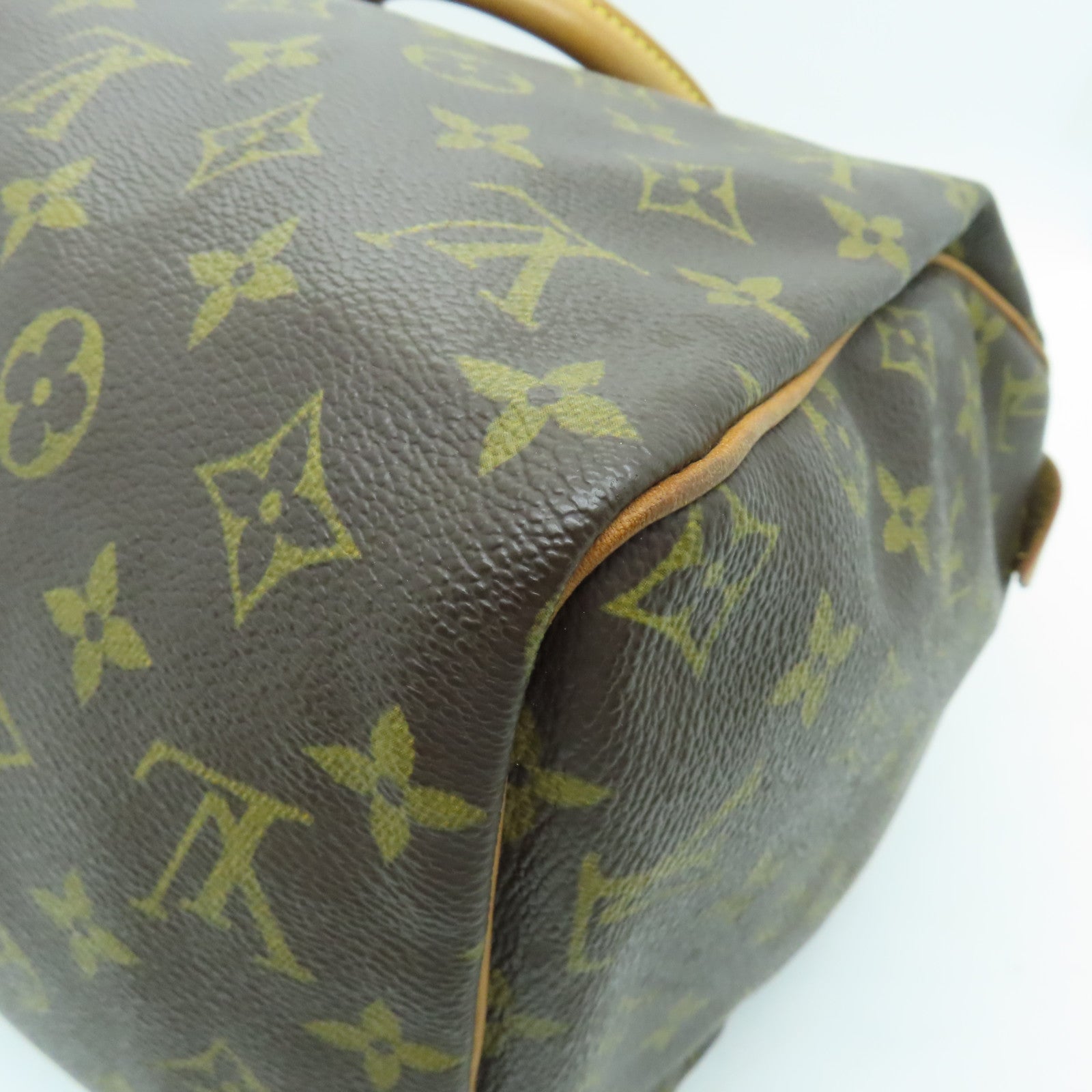 LOUIS VUITTON Monogram Speedy 30金扣手挽袋啡色