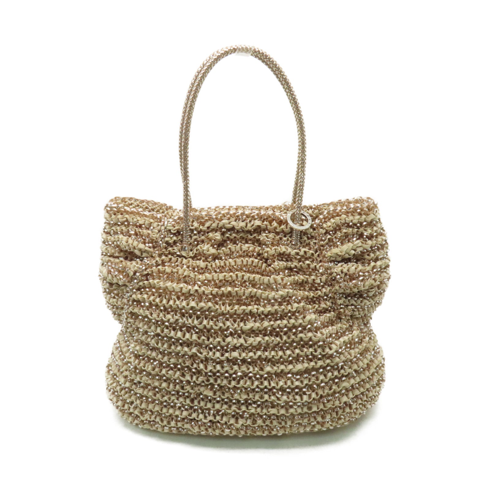 ANTEPRIMA PVC Shoulder Bag銀扣肩背袋米色/銀色