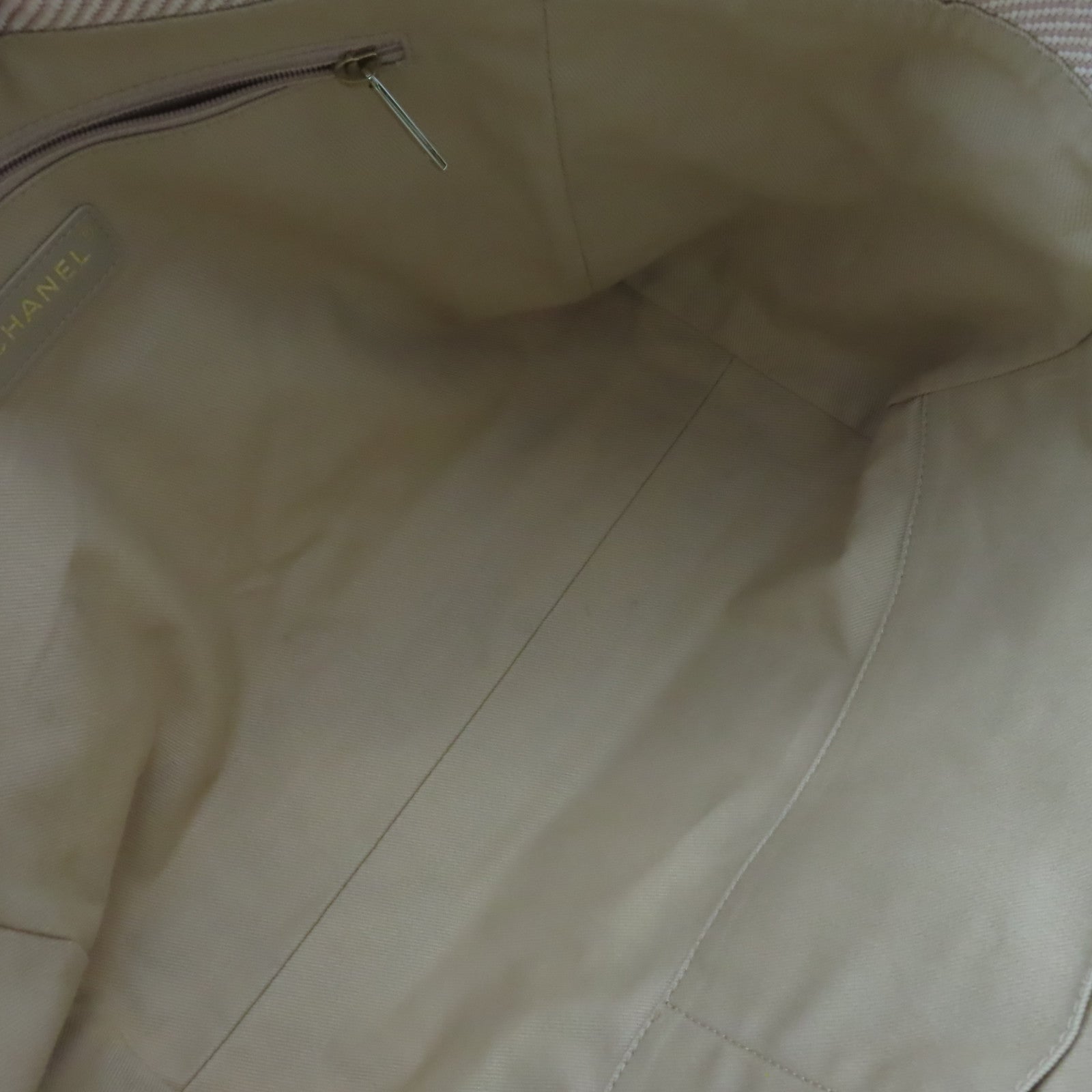 CHANEL 【激減優惠】帆布Deauville Tote Bag金扣鏈帶肩背袋粉紅色