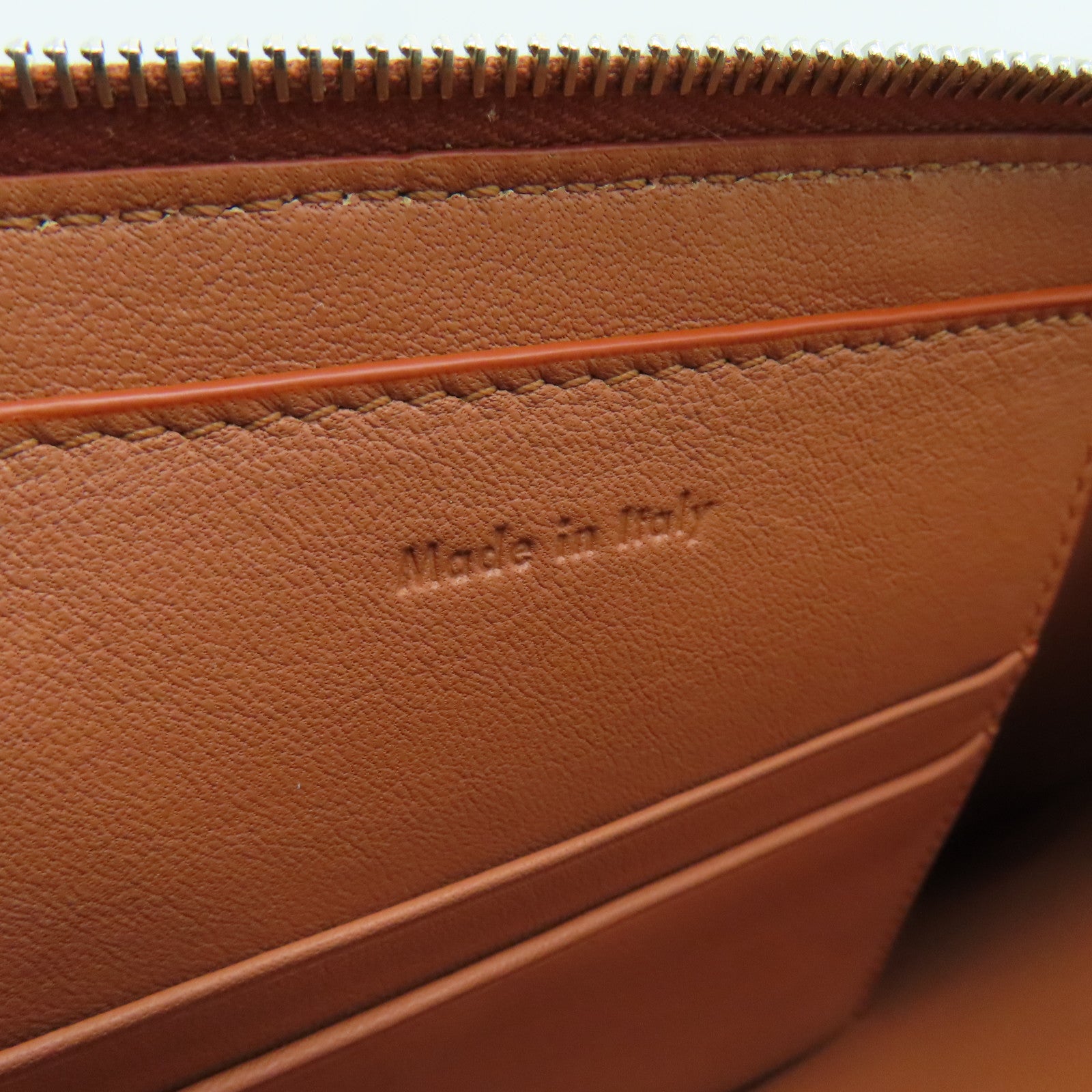 CELINE 【激減優惠】皮革Clutch Bag銀扣手拿包啡色/黑色