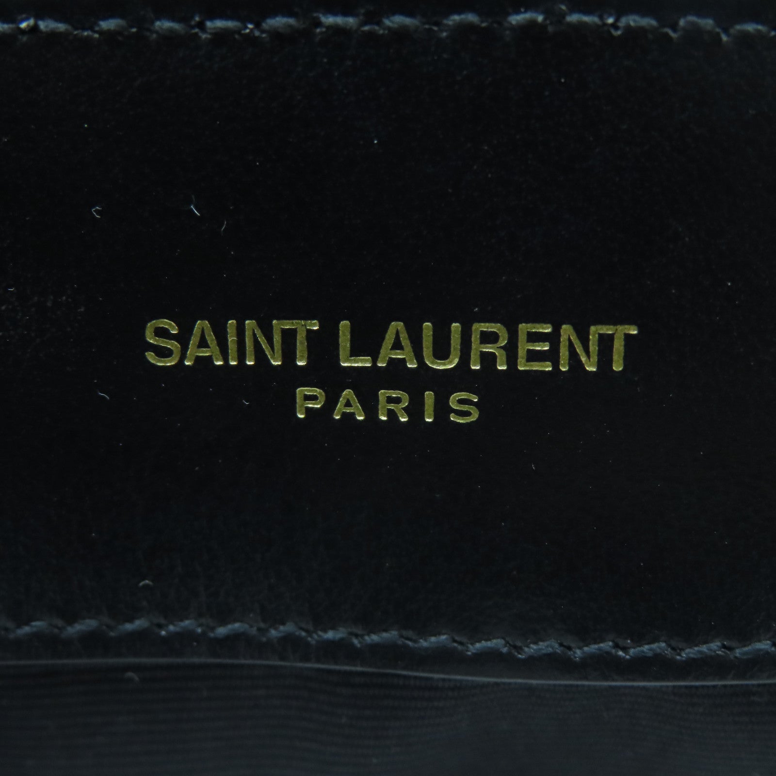 SAINT LAURENT 牛皮皮革Lou Lou金扣鏈帶肩背袋黑色