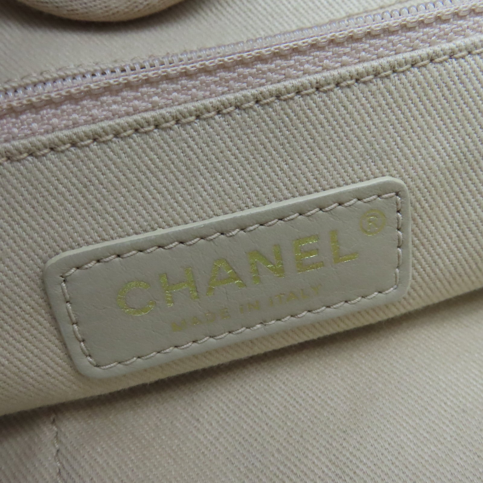 CHANEL 【激減優惠】帆布Deauville Tote Bag金扣鏈帶肩背袋粉紅色