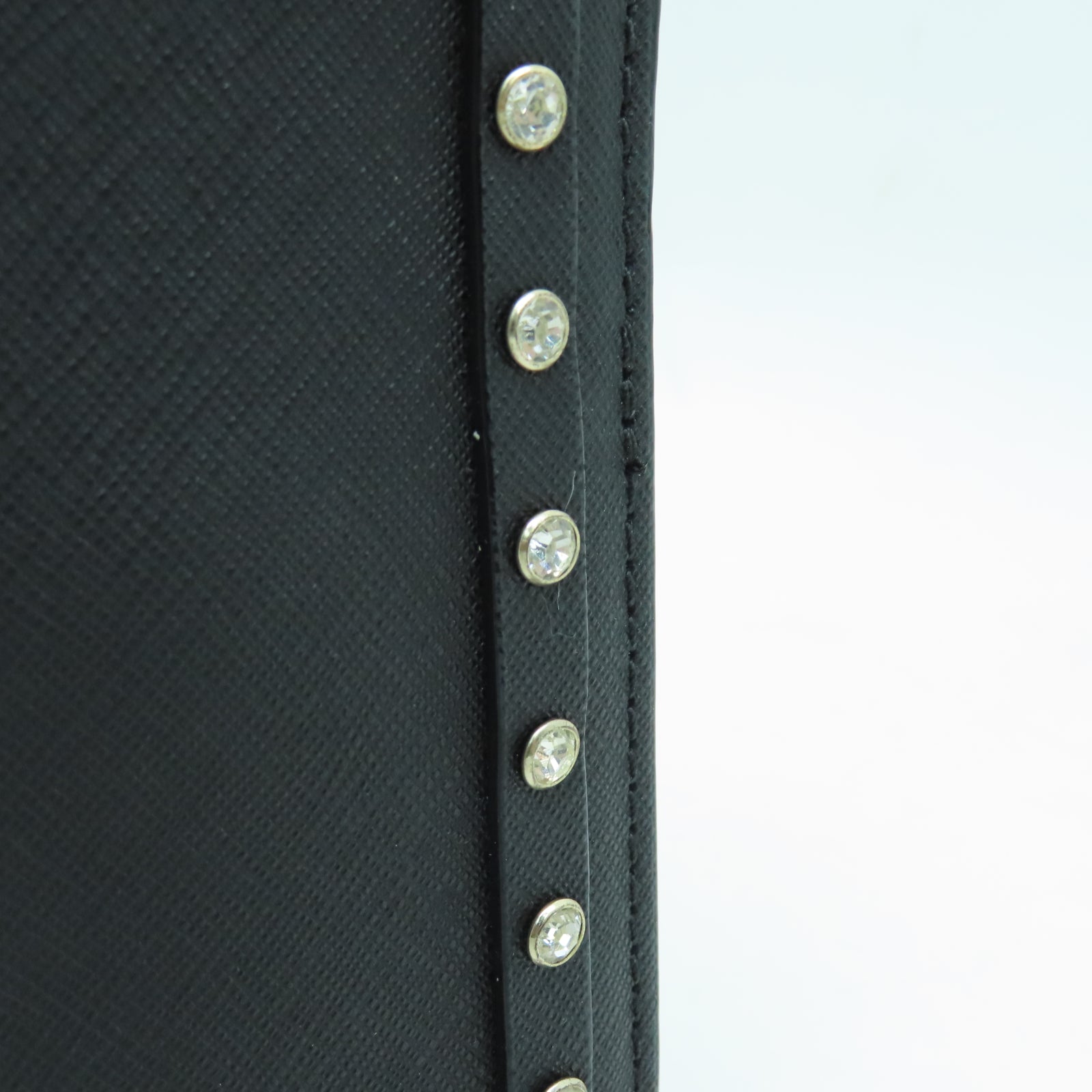 Kate Spade 塗層帆布Shoulder Bag金扣鏈帶肩背袋黑色