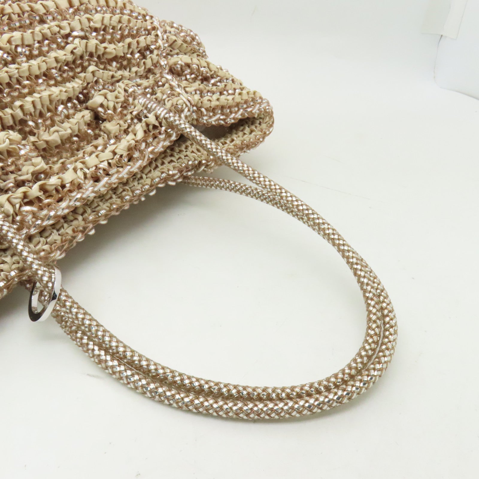 ANTEPRIMA PVC Shoulder Bag銀扣肩背袋米色/銀色