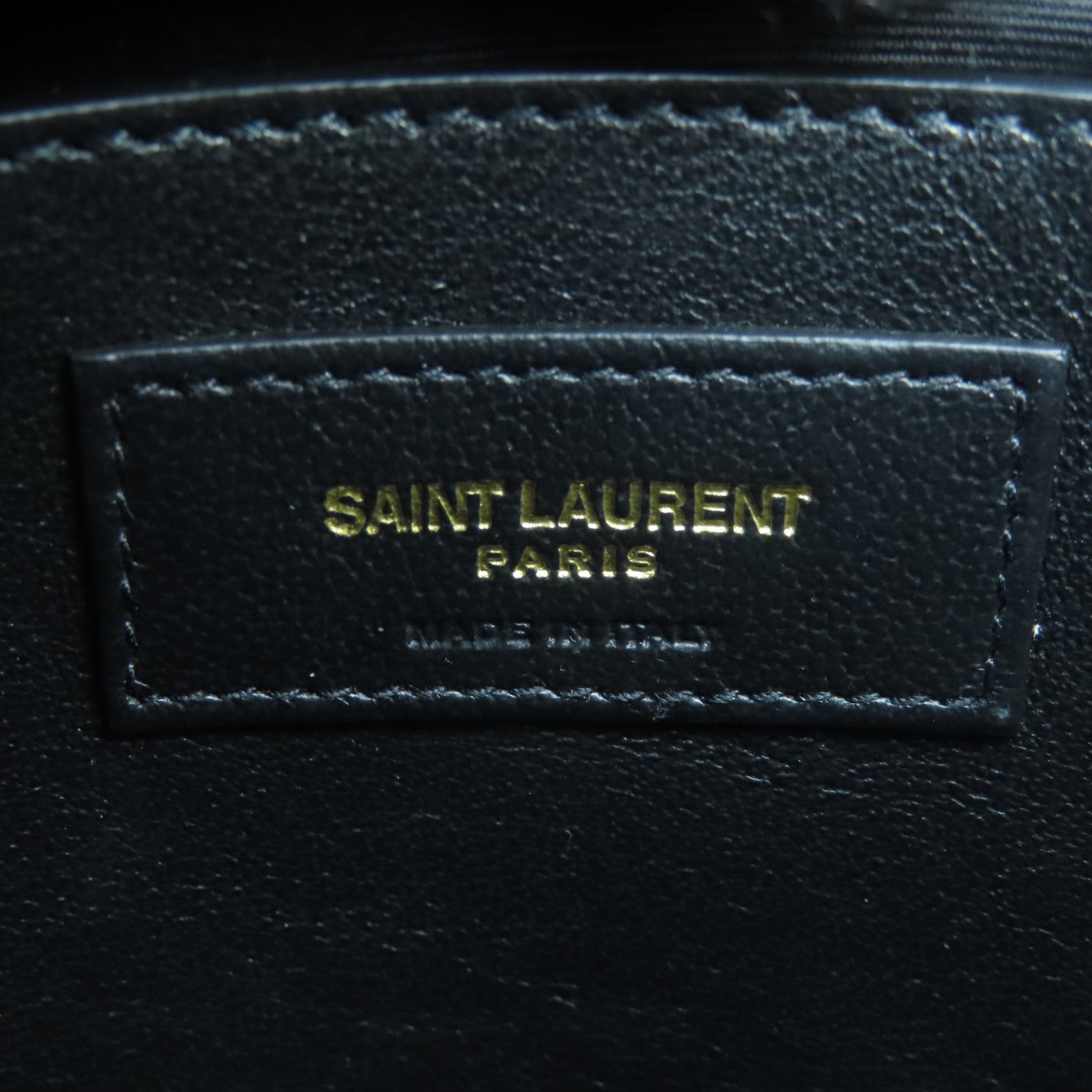 SAINT LAURENT 牛皮皮革Lou Lou金扣鏈帶肩背袋黑色