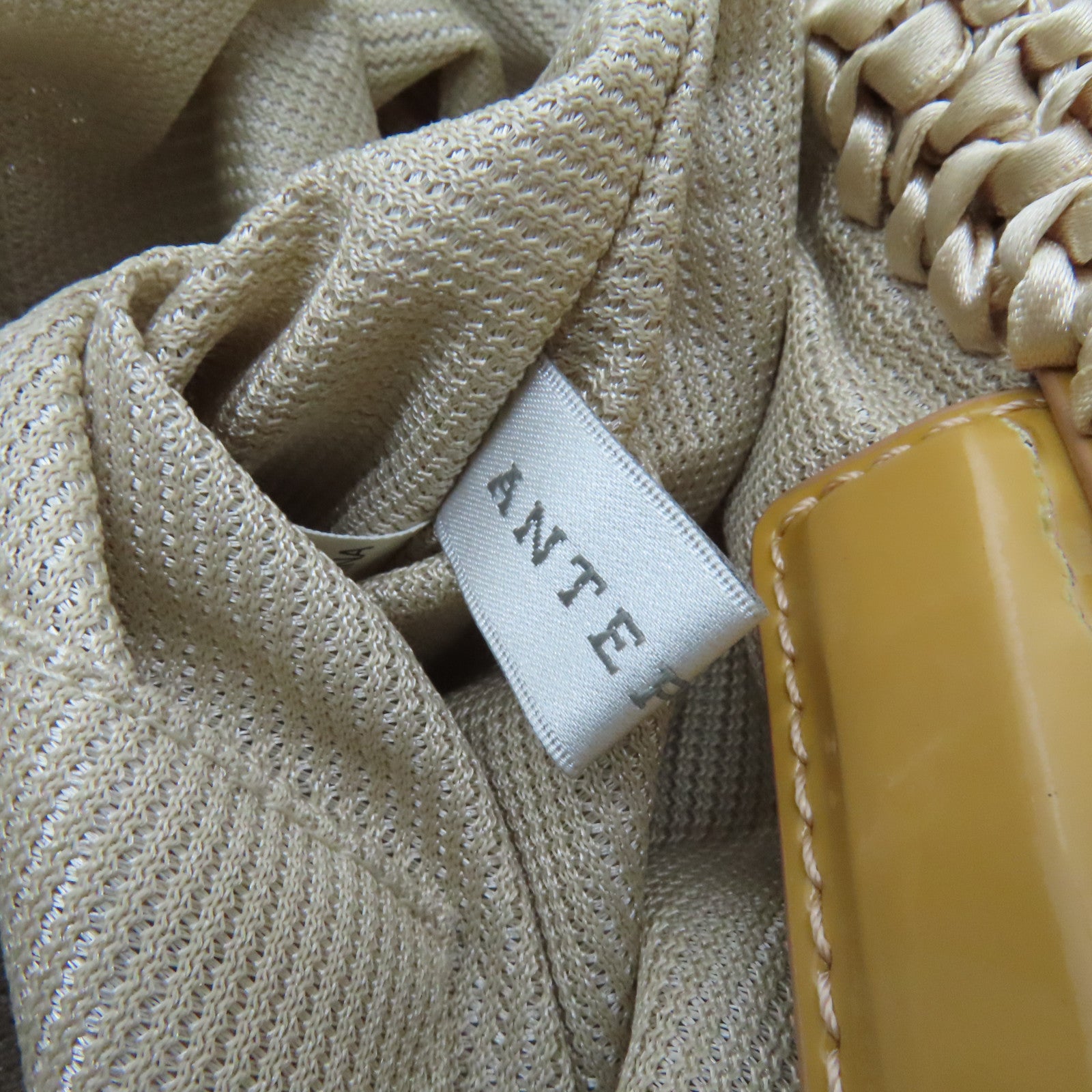 ANTEPRIMA PVC Shoulder Bag銀扣肩背袋米色/銀色