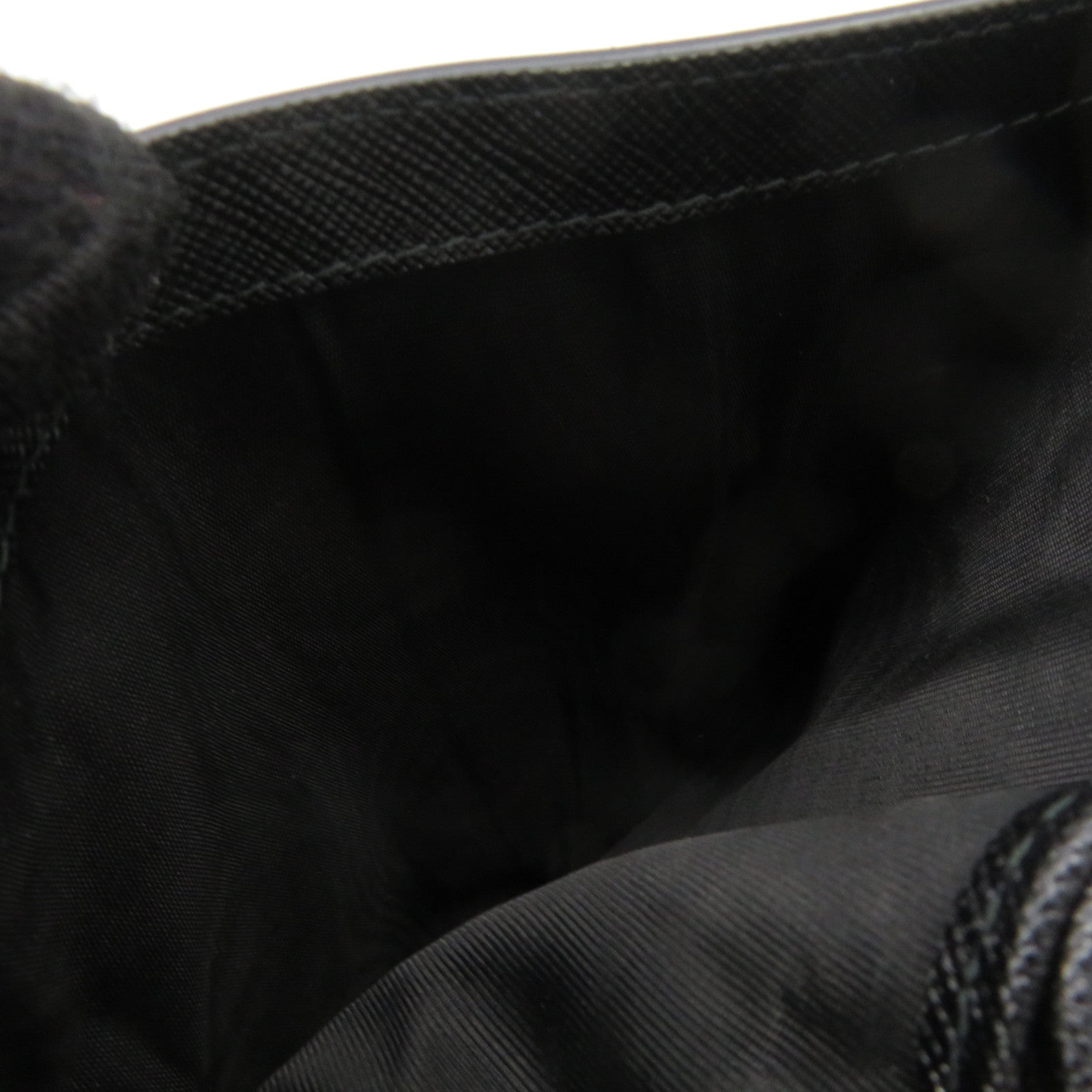 PRADA Saffiano Leather Middle Wallet Black